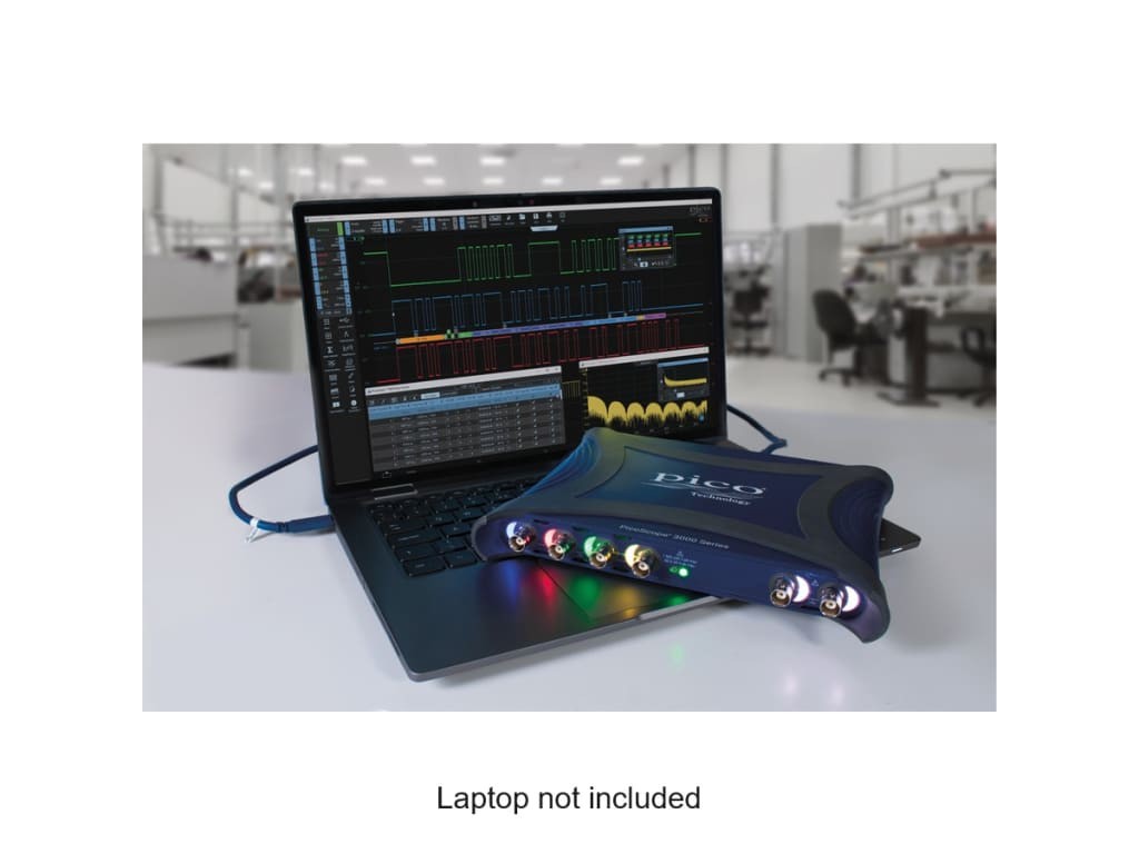 Pico 3416E - PC USB Oscilloscope, 200 MHz, 4CH, 10-Bits, 5GS/s, with Probes