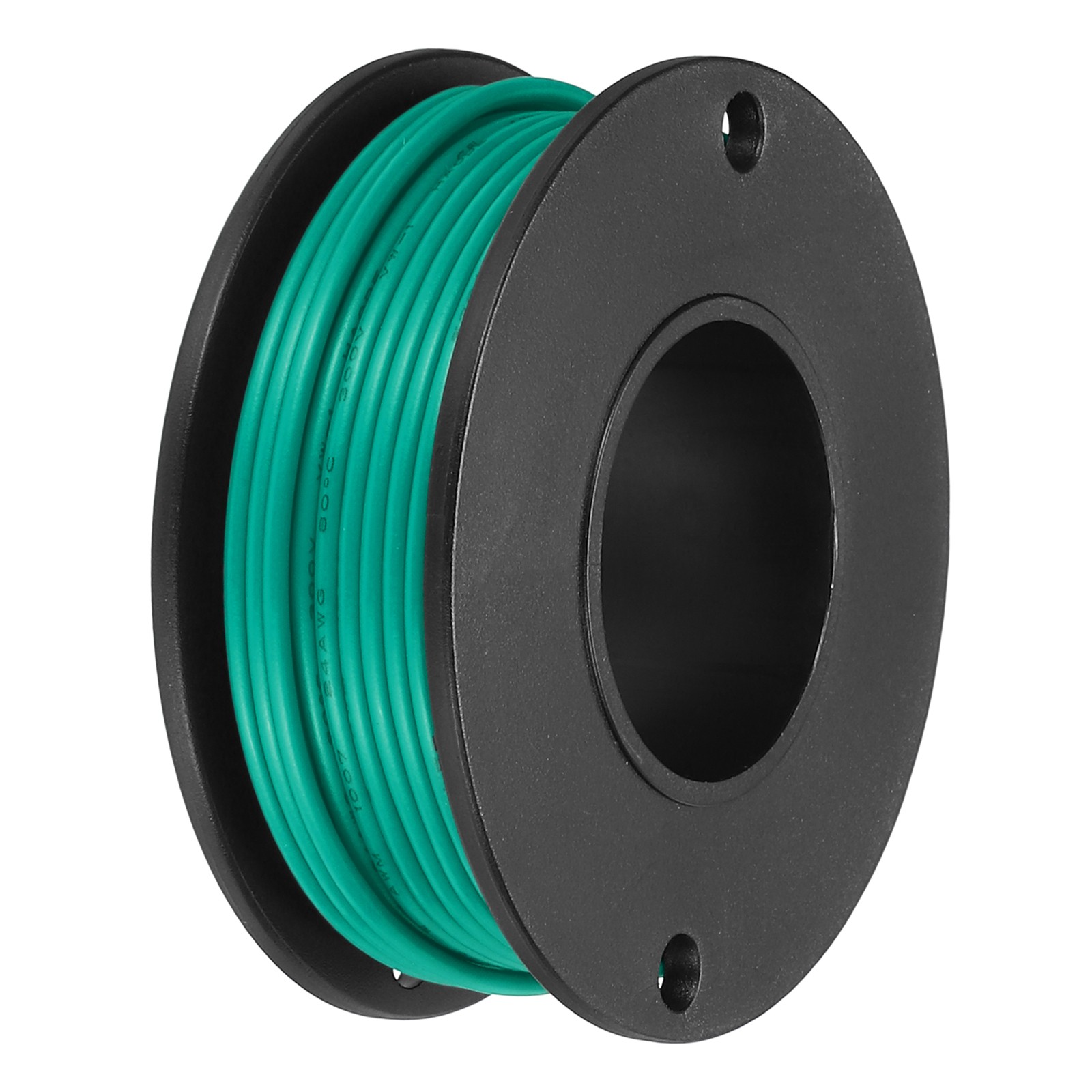 24AWG Stranded Wire PVC Hookup 10M/33ft Green, Electrical Wire UL1007 Spool