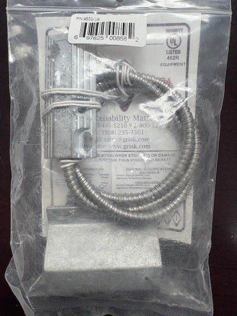 GRI 4532-36 Miniature Overhead Switch Up to 2 1/2" Gap
