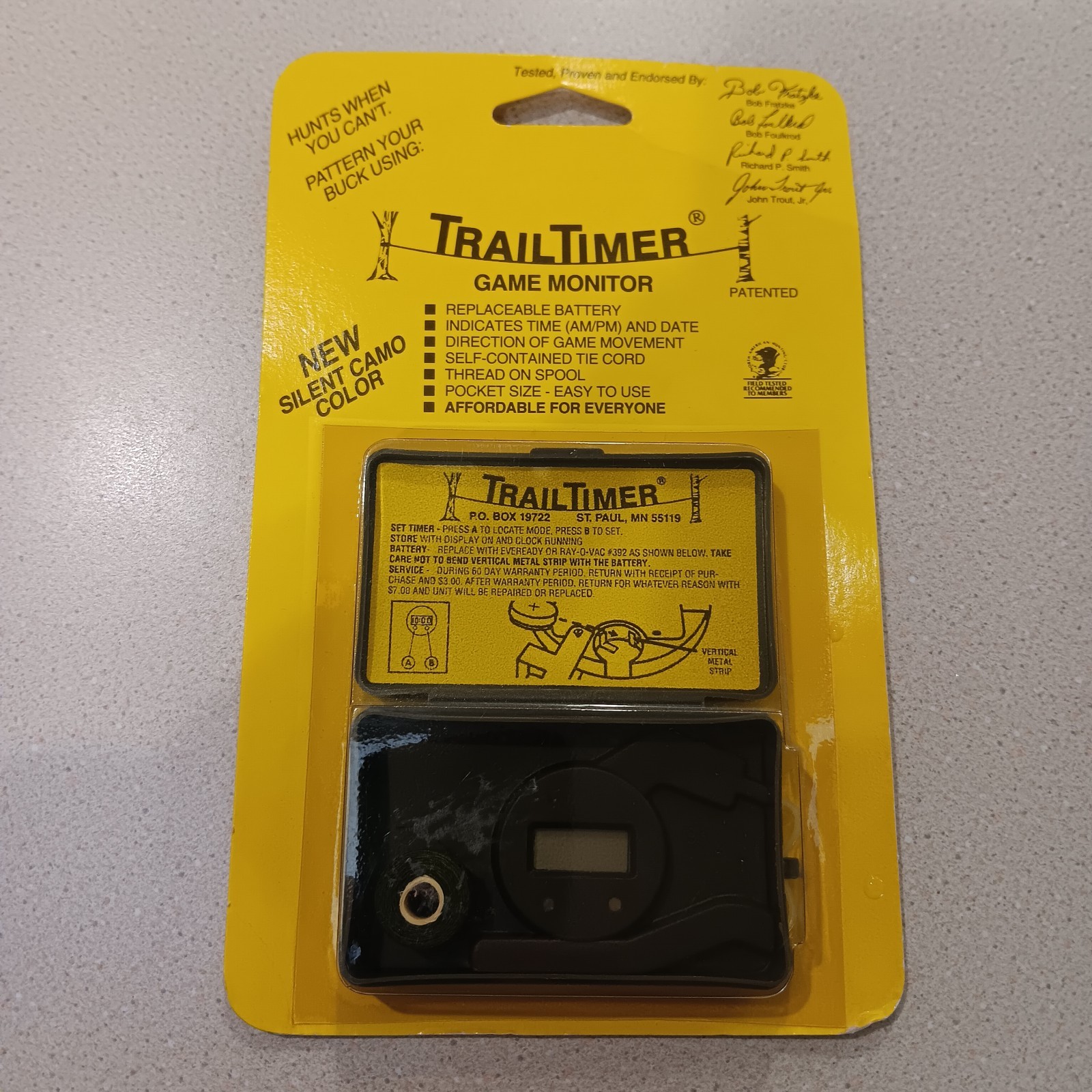 Vintage NIP Trail Timer Game Monitor OG Trail Cam Buck Whitetail Deer Hunting