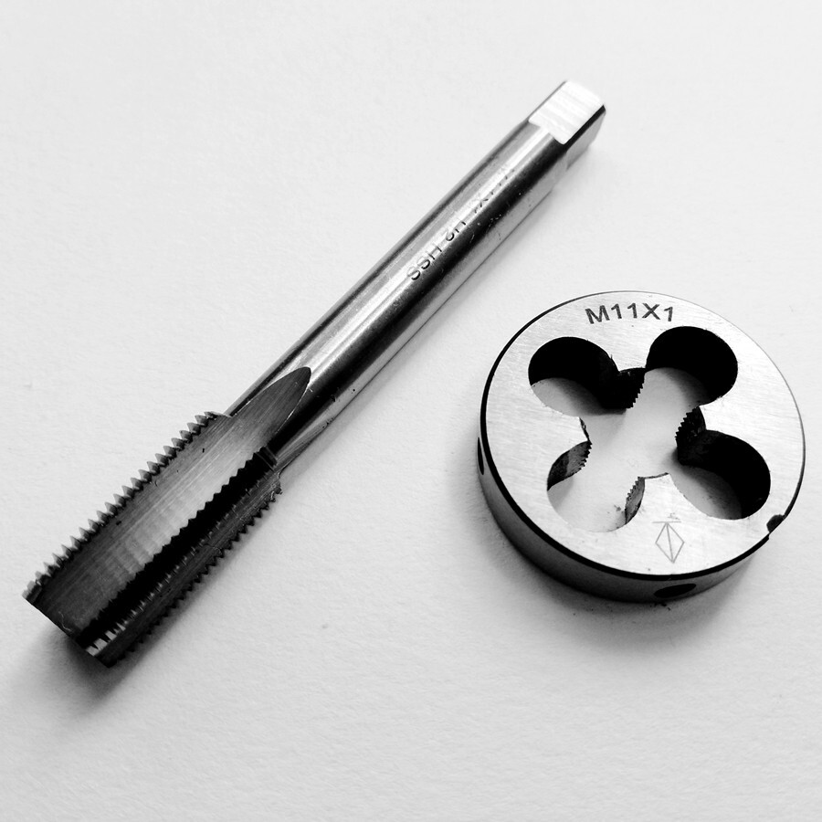 US Stock HSS M11 x 1mm Tap & M11 x 1.0mm Die Metric Thread Right Hand M934