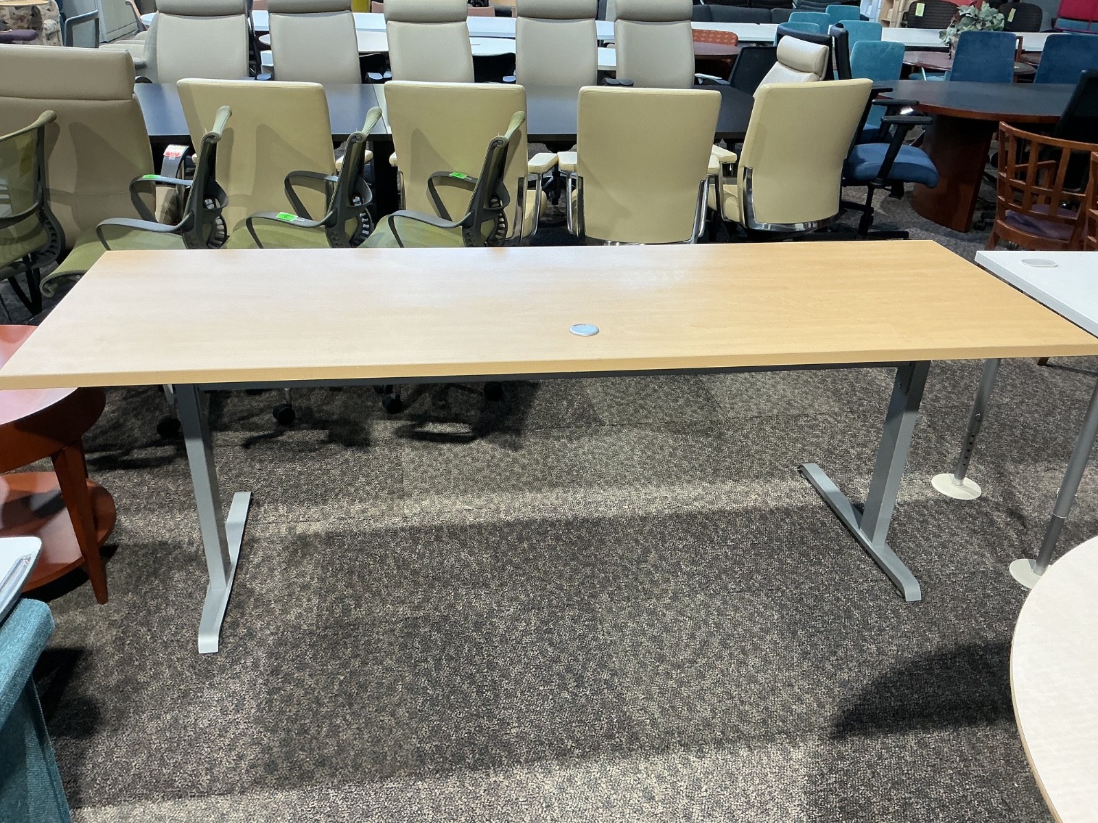 90” x 30” Training / Office Table in Maple Laminate Finish by Enwork