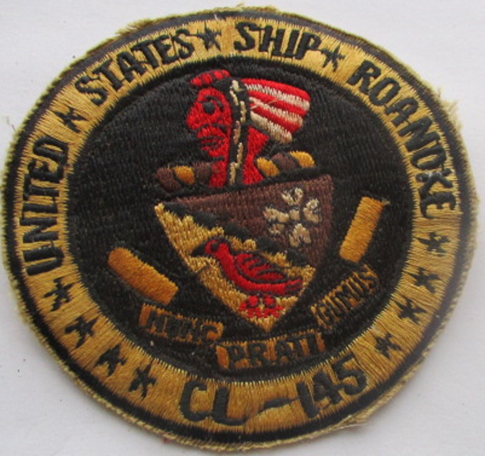 U.S. NAVY USS Roanoke (CL-145) 1949-1958 Worcester Light Cruiser PATCH
