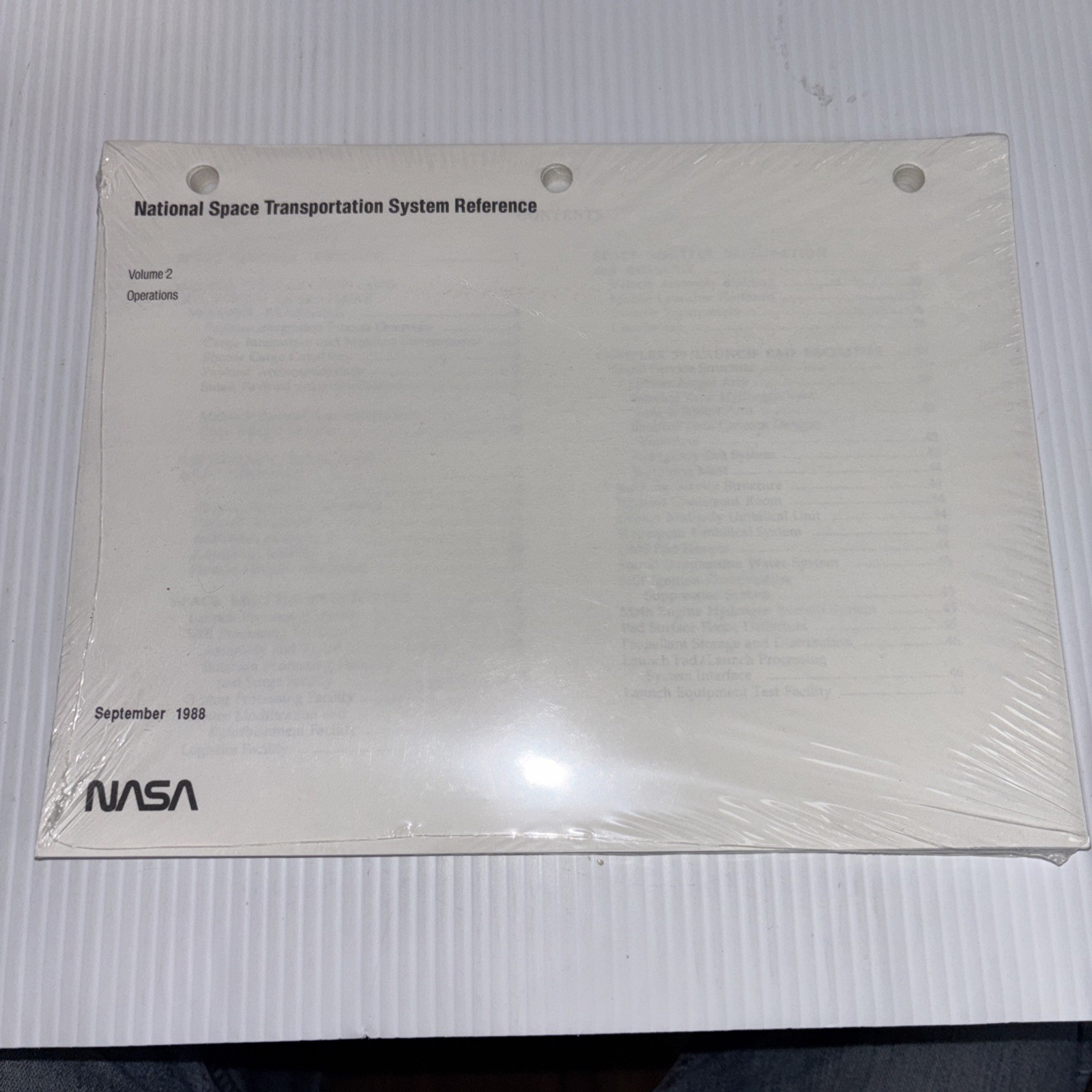 NASA National Space Transportation System Reference Manuel Vol 2 Sept 1988