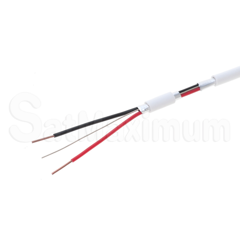 SHIELDED Security ALARM Cable Stranded / Solid Wire 18 22 AWG 500ft 1000ft WHITE