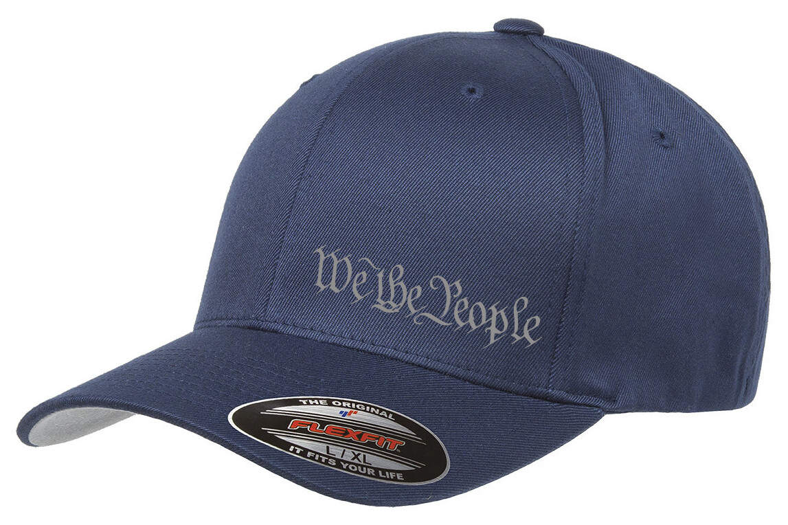WE THE PEOPLE 2nd AMENDMENT GUN PATRIOT 6277 FLEXFIT HAT *FREE SHIPPING in BOX*