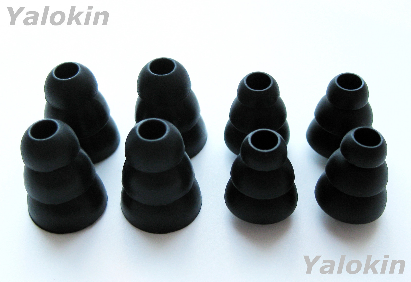 8pcs (M-SLB) Triple Flange Replacement Eartips for Shure AONIC 215 True Wireless