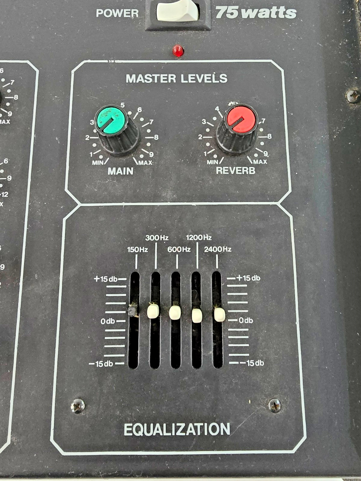 Vintage KMD Powered Mixer Amplifier Model PM4-75 Tested / Works