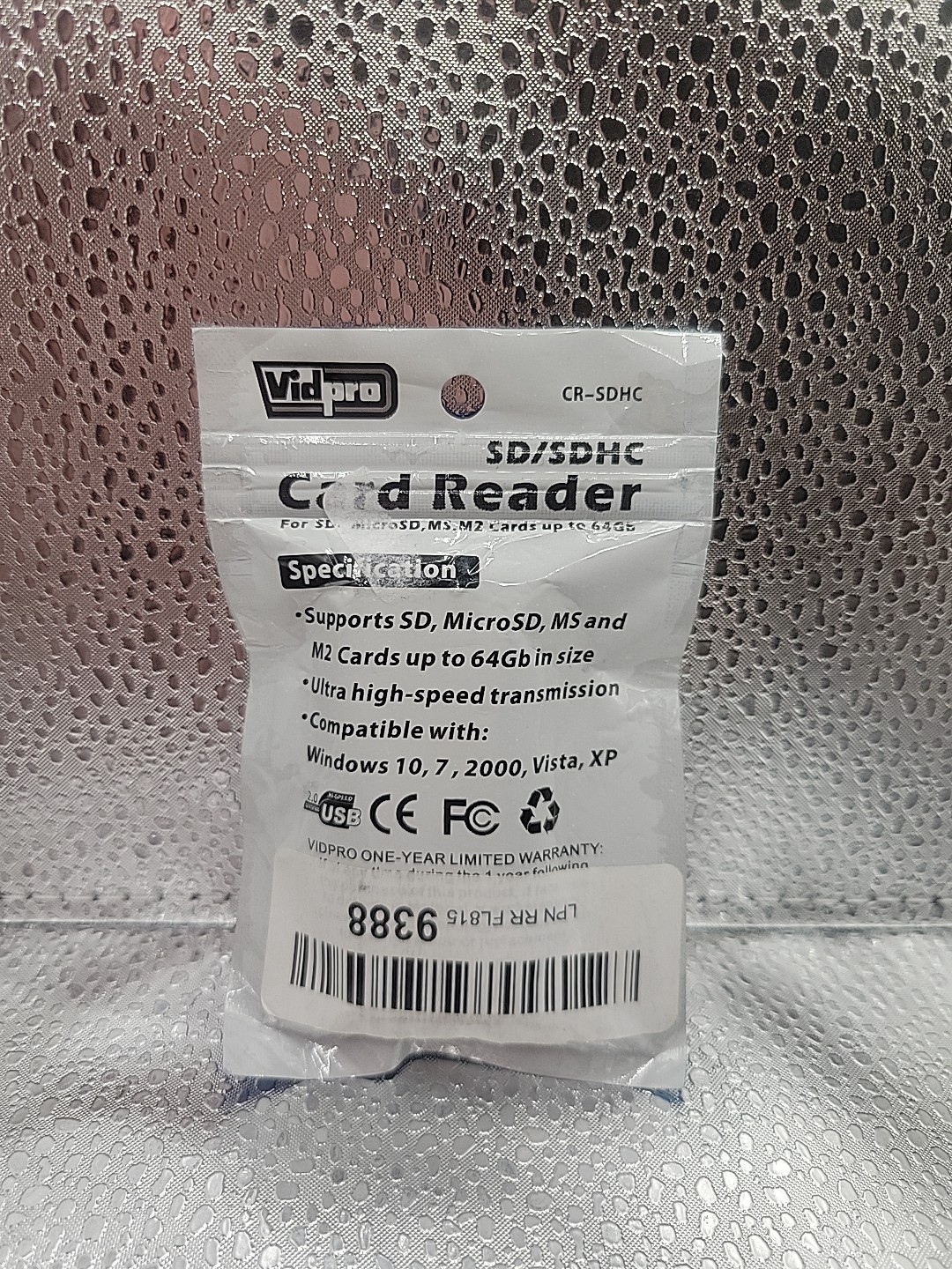 Vidpro CR-SDHC Card Reader for SD & Micro SD Cards NEW