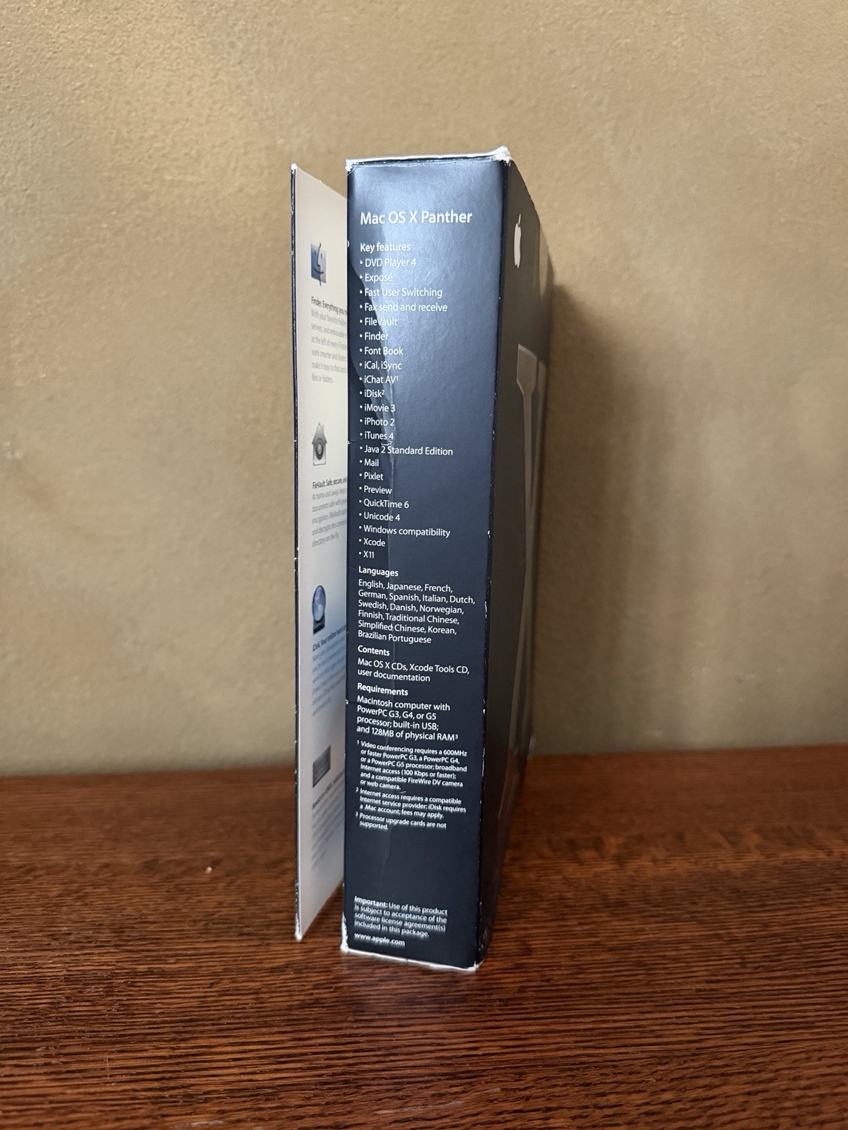 Apple Mac OS X Panther 10.3 Retail Box w/ 3 CDs Xcode Developer Tools iLife ’04