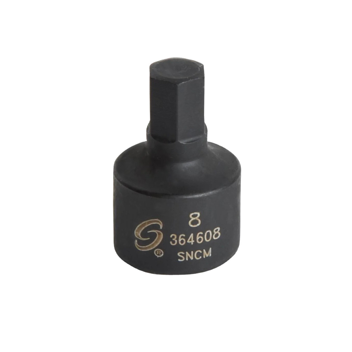 364608SUNEX 3/8 Inch Drive 8mm Stubby Impact Hex Driver