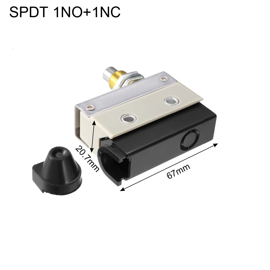 SPDT 1NO+1NC Panel Mount Snap Button Type Momentary Micro Limit Switch