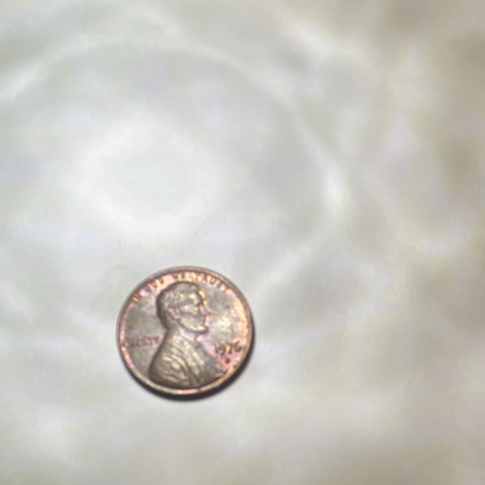 1976-D Rainbow Toning Error Circulated Coin