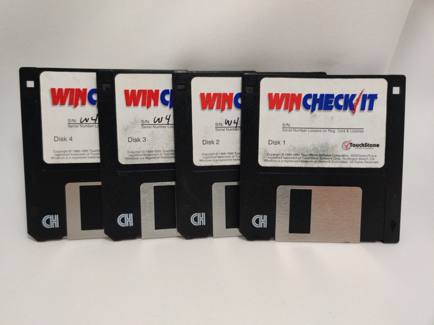 Vintage PC 95 Win Check It 4.0 Software Anti Virus All 4 Diskettes
