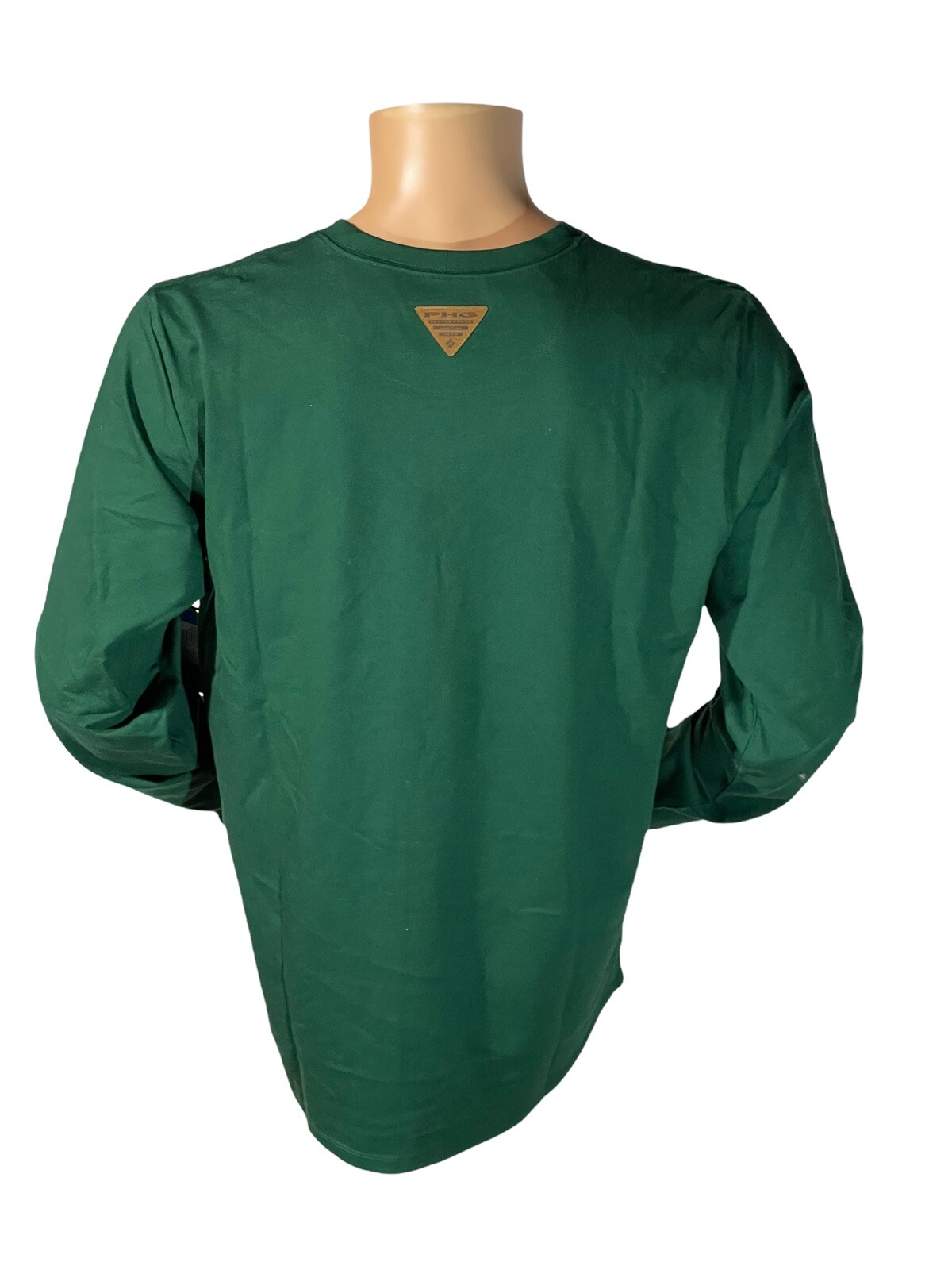 Columbia Roughtail Work LS Pocket Tee size Large Green Mens New