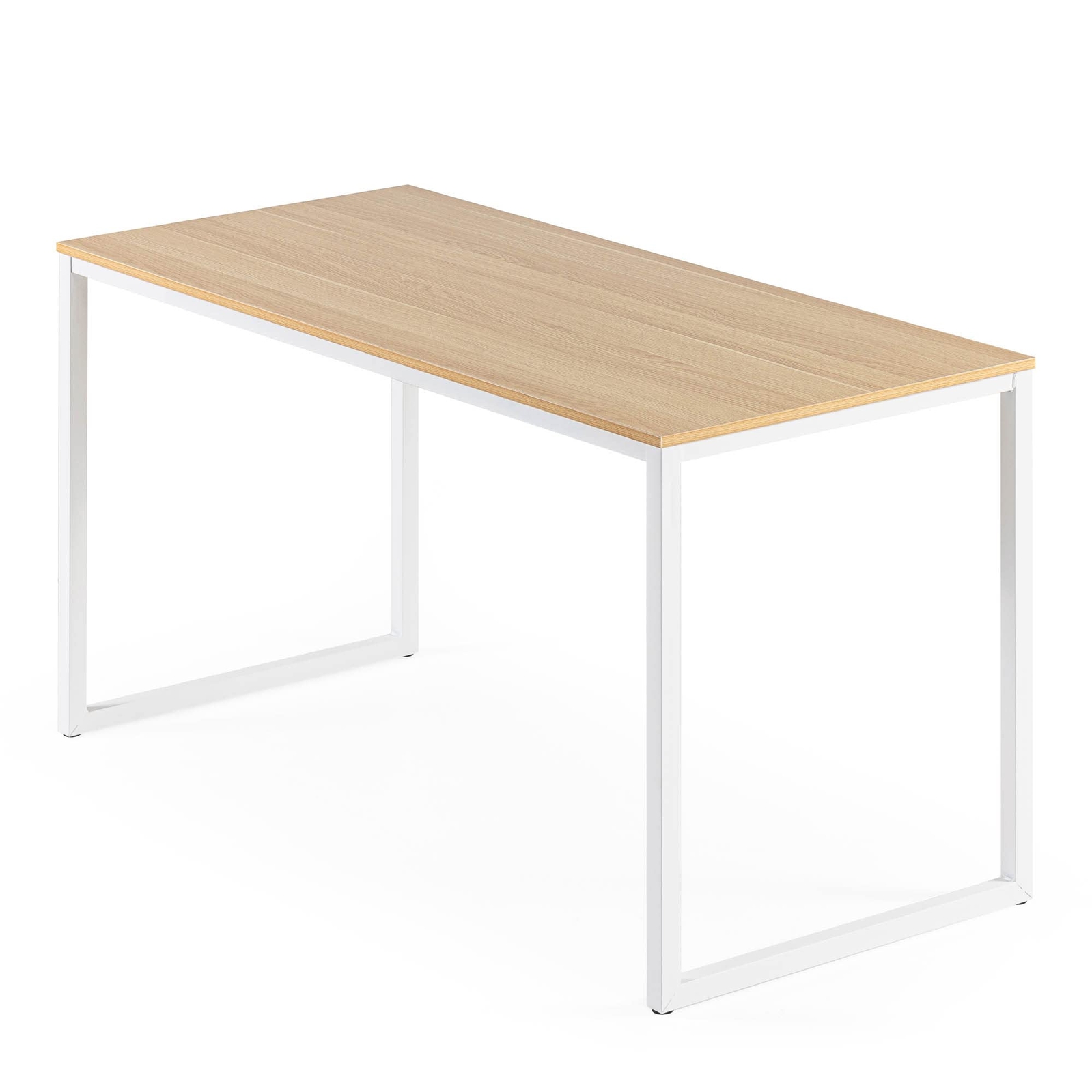 ZINUS Jennifer 55 Inch White Frame Desk, Computer Workstation, Office Desk, Dini