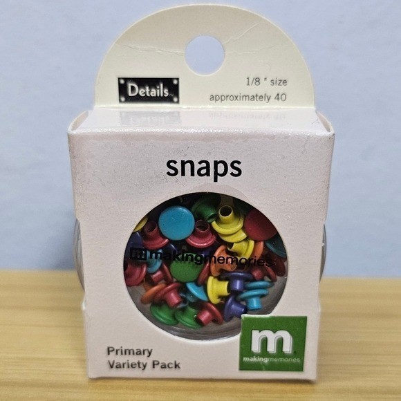 Details Snaps Primary Variety Pack Making Memories for Crafts