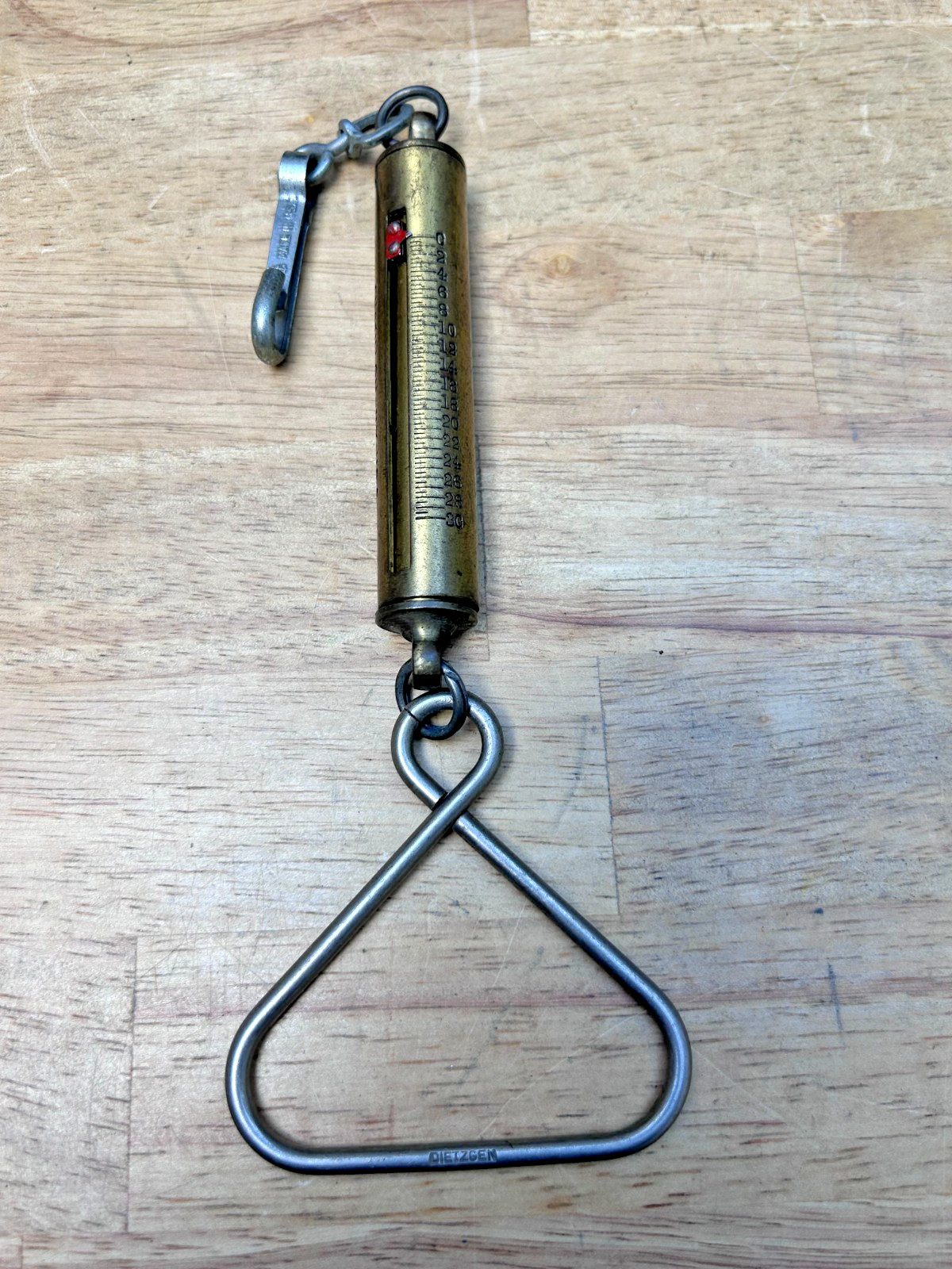 Vintage Brass Chatillon Trigger Pull Gauge Hunting Gun Scale Measuring Tool