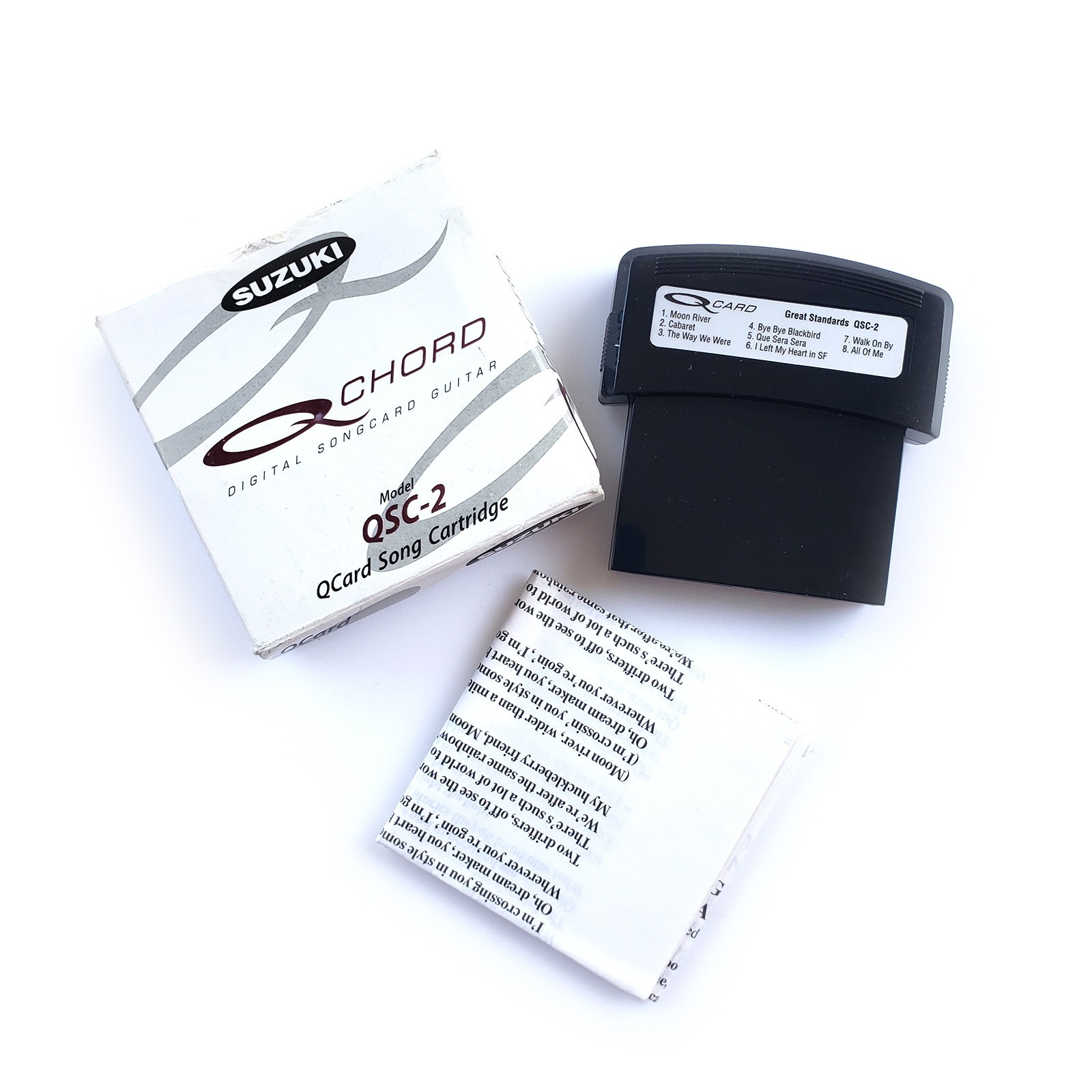 Suzuki QChord QCard QSC-2 Great Standards Song Cartridge with Box and Booklet