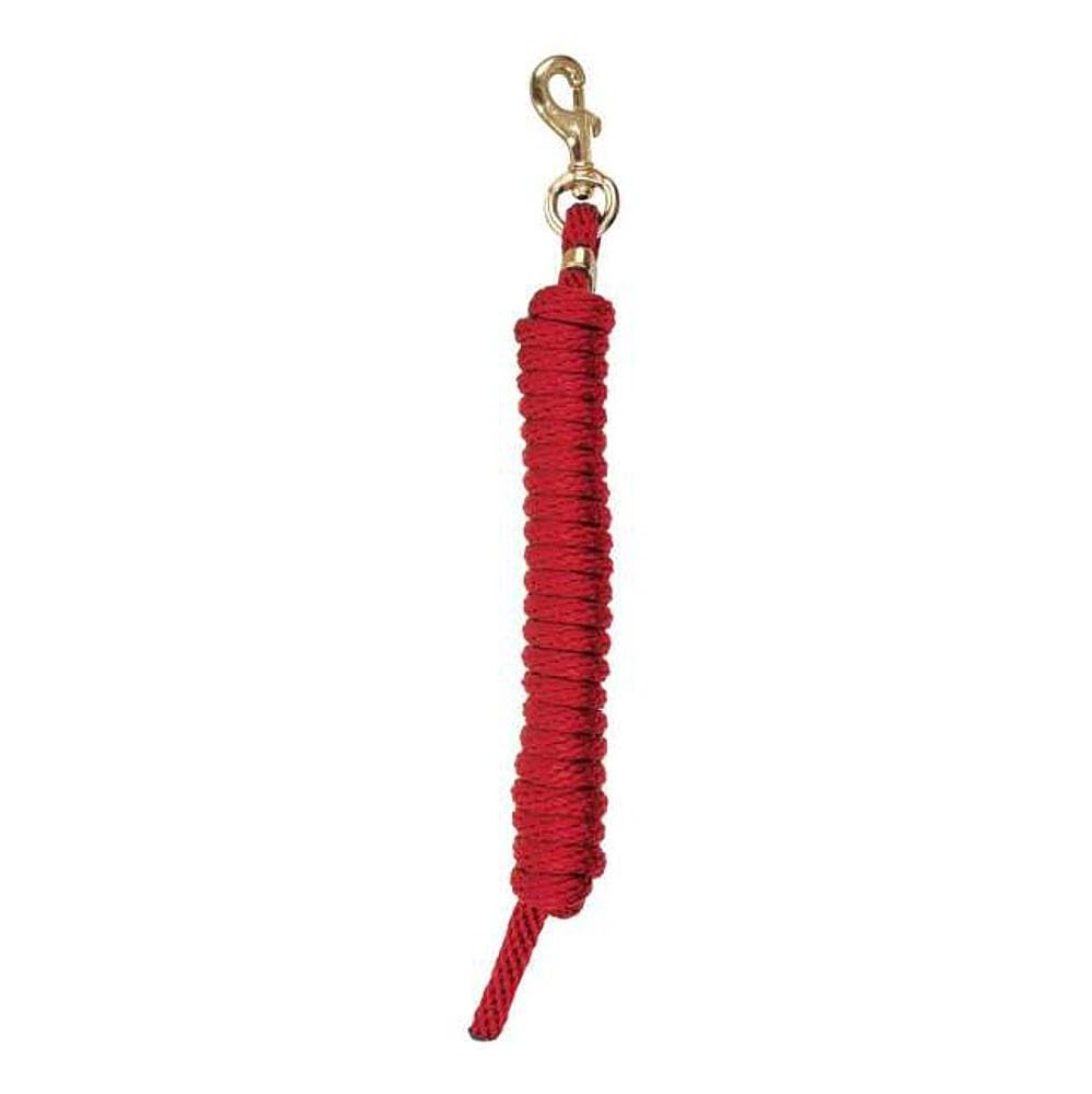 Reinsman Deluxe All-Around Lead Rope for Horse with 10" 10 Feet, Red
