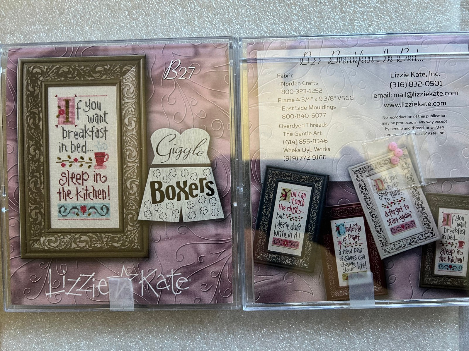 Lizzie Kate- Giggle Boxer- Breakfast in Bed Set