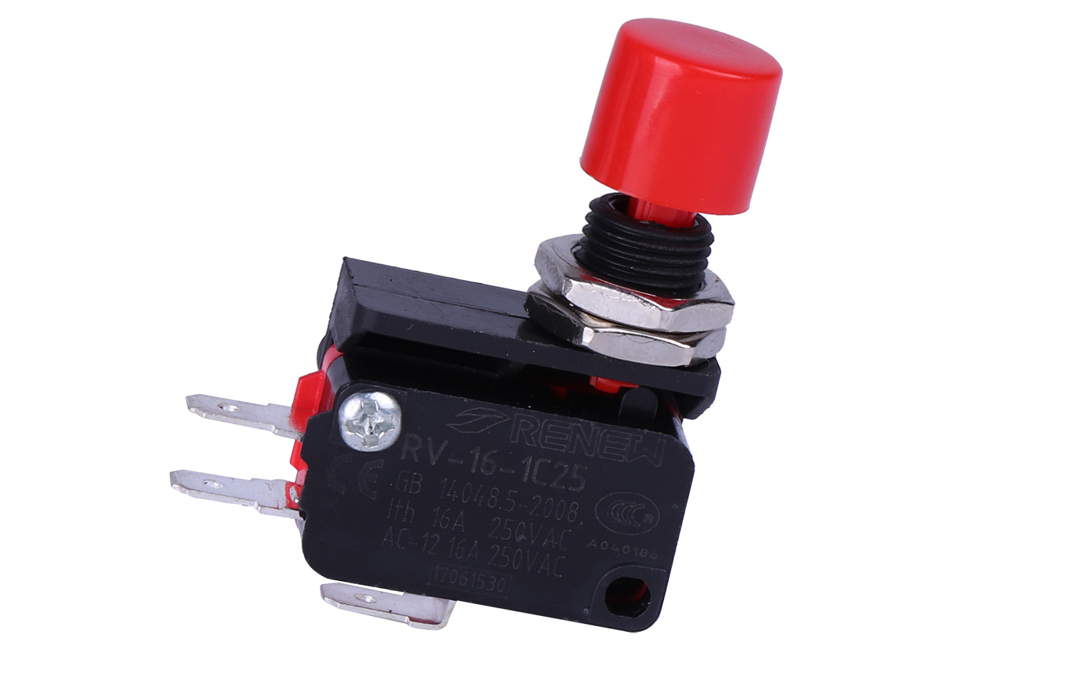 2 pcs RVAQ Micro Switch Push Button Limit Switch Screw Fixed Terminal RV Type