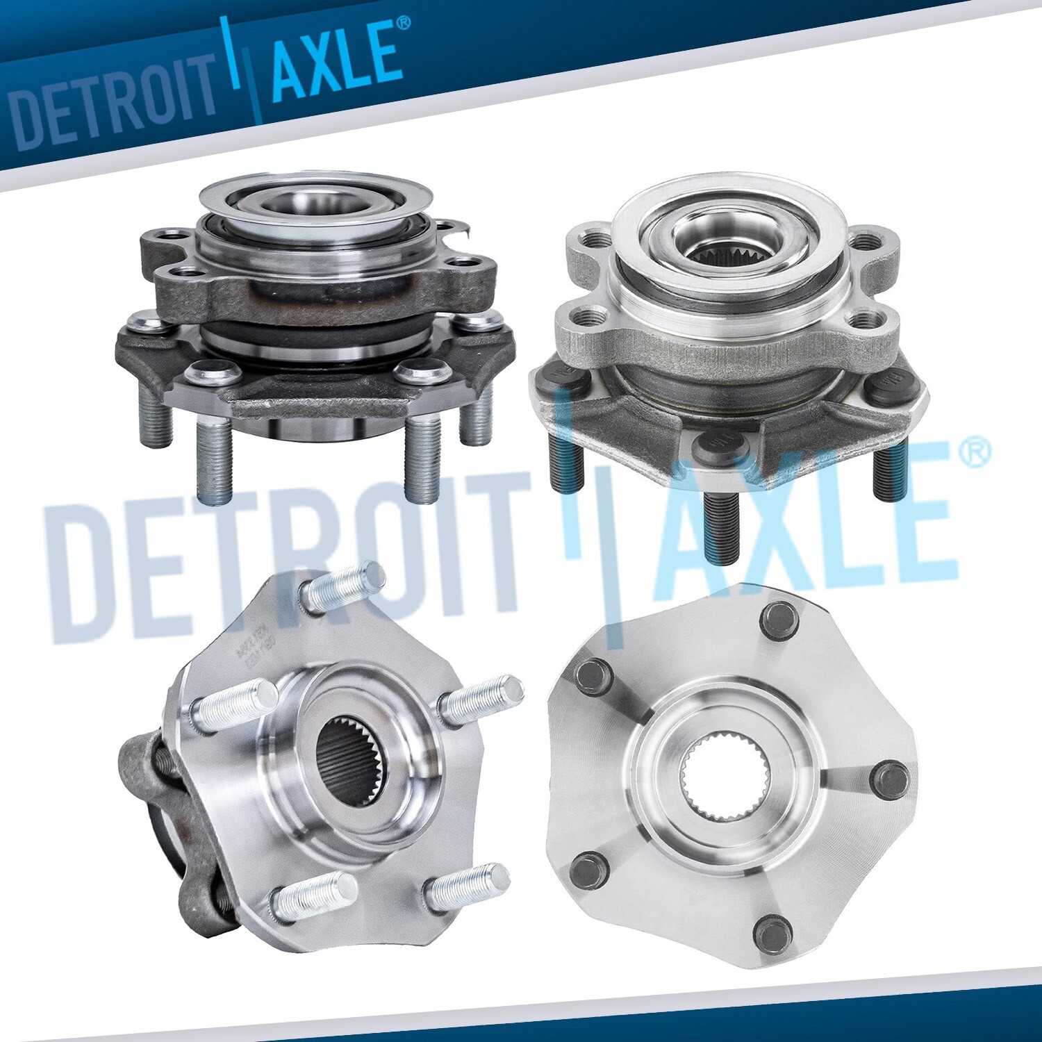 4pc Front Rear Wheel Bearing Hubs for Chevrolet Chevy City Express Nissan NV200