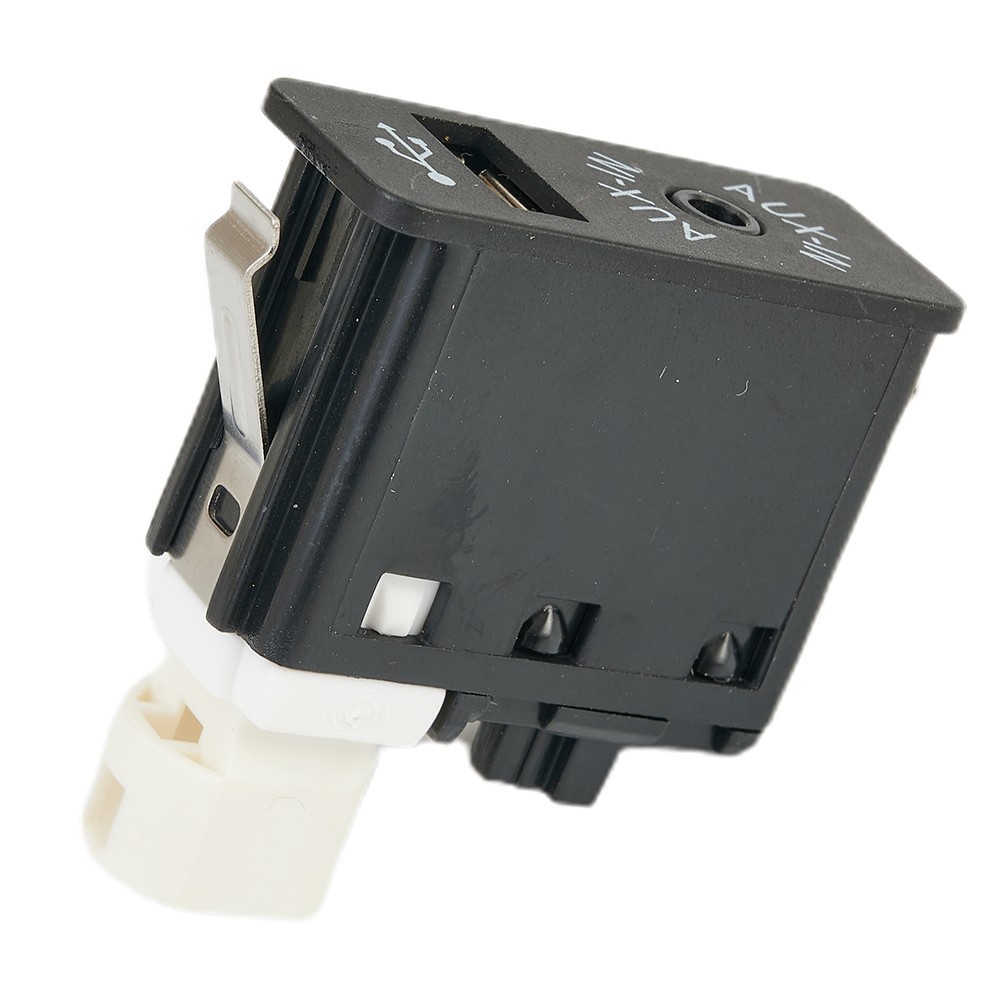 AUX USB Interface Panel Adapter And Socket Plastic USB2.0 Black For