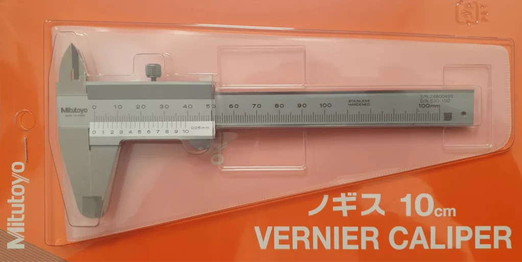 Mitutoyo 530-100 Vernier Caliper, 0 to 100 mm, 0.05 mm