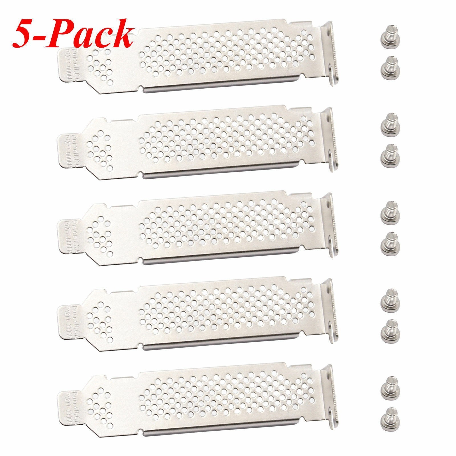 of 5pcs Low Profile Bracket IBM M1015, M5015, LSI 9260-8i HP P400 P410