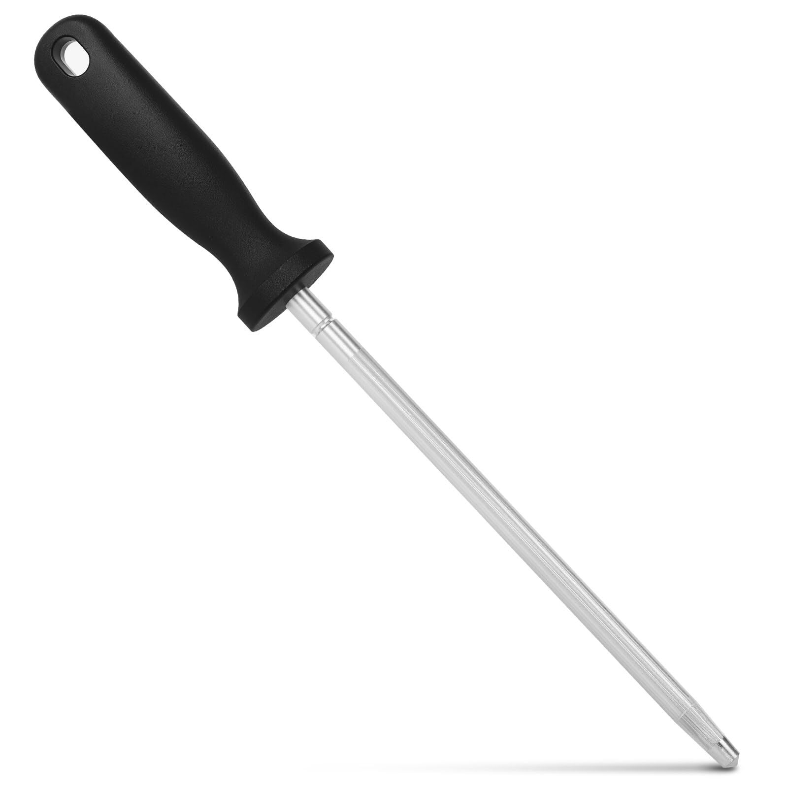 12 Inches Knife Sharpening Steel Rod High Carbon Steel Honing Rod with 9 Inch...