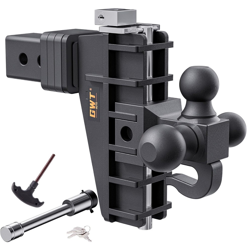 Trailer Hitch Fits 2 Inch Receiver 6 Inch Adjustable Drop Hitch 17000LBS Solid