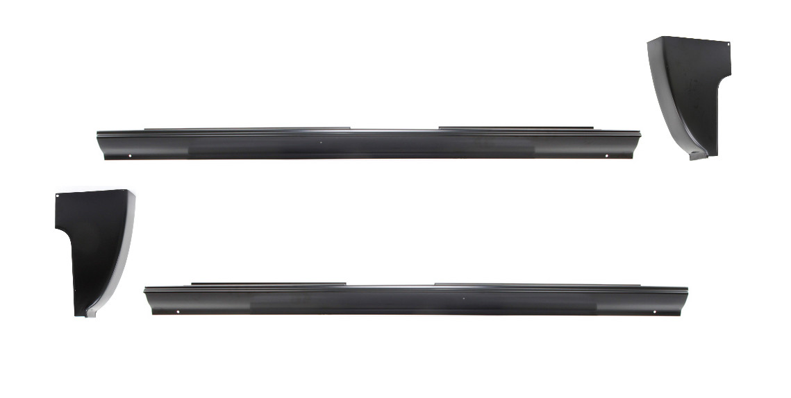 1973-1987 Chevy Gmc Crew Cab Pickup Slip-On Rocker Panel Cab Corner 4 Pc SET