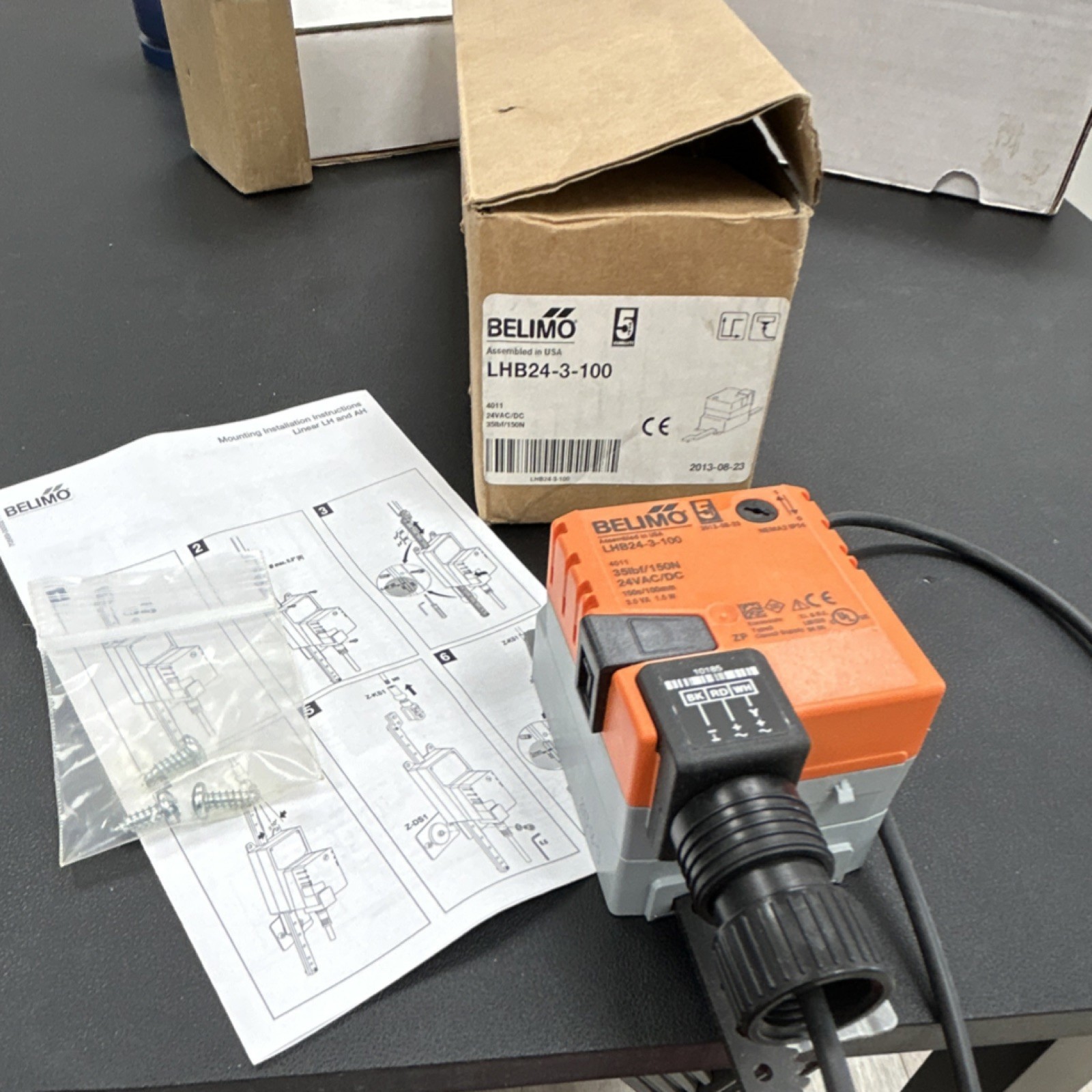 Belimo LHB24-3-100 Damper Actuator 35lb 24V AC/DC MPN LHB24-3-100