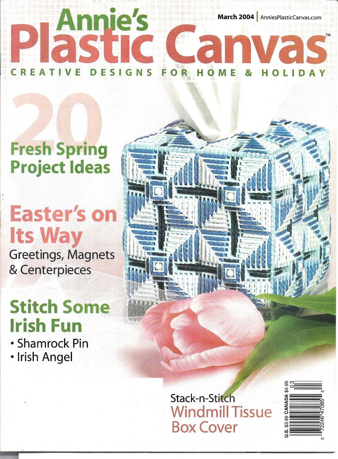 Annie's Plastic Canvas March 2004 Magazine Pattern Issue 20 Projects