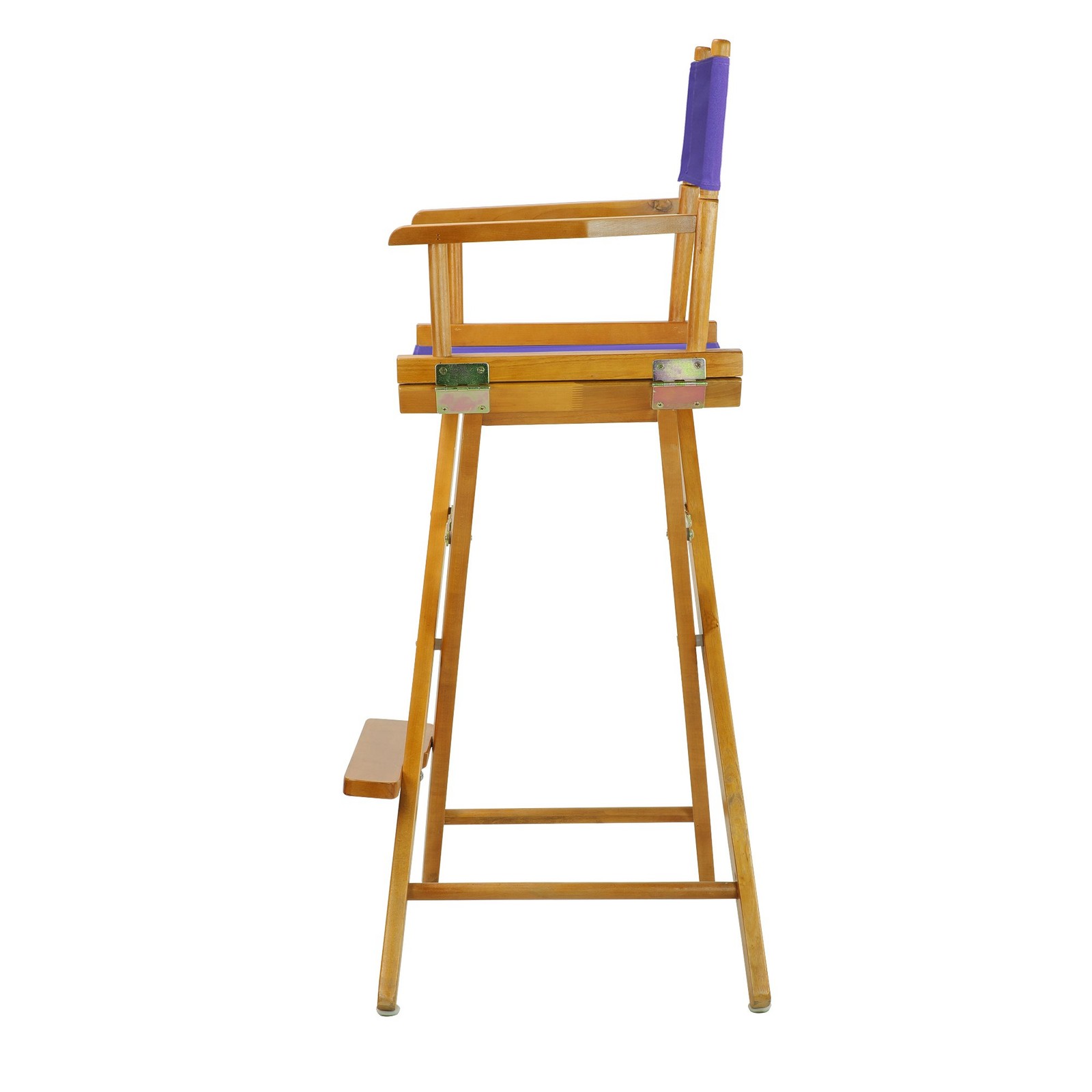 230-05/021-41 Director Chair 30" - Bar Height Honey OakFrame/Purple Canvas