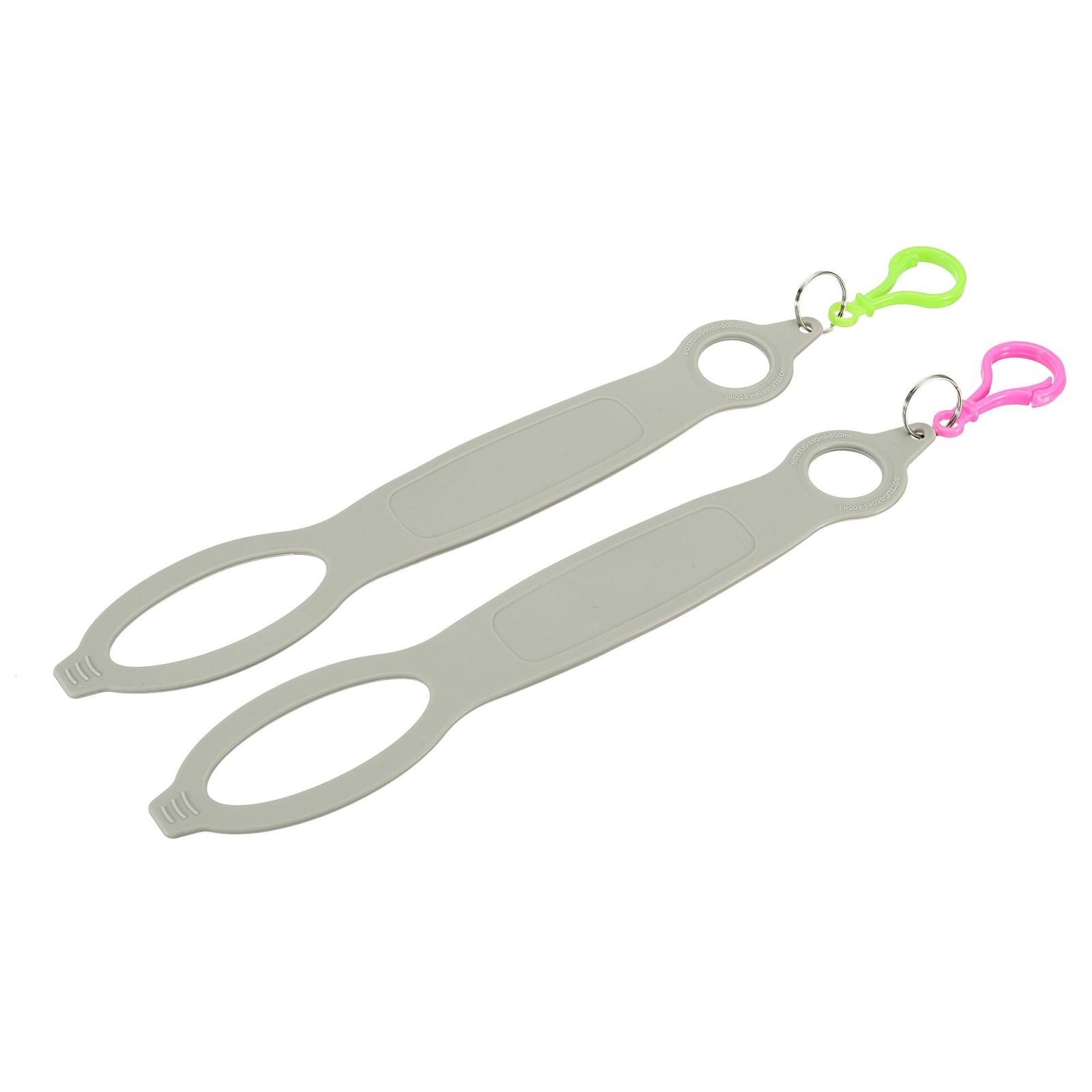 Silicone Bottle Holder Clip 22mm ID Water Bottle Holder, Grey 2pcs