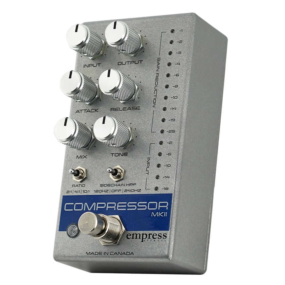 Empress MkII Compressor Pedal, All Analog, Silver