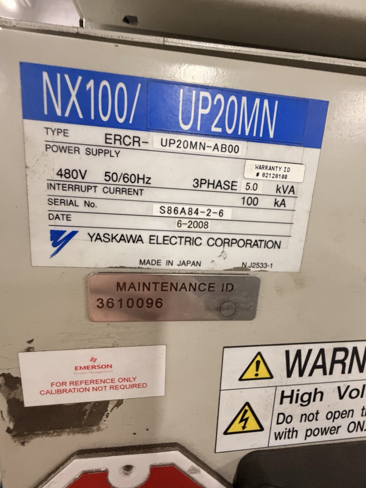 MOTOMAN HP50-20 Welding Robot NX100 Control