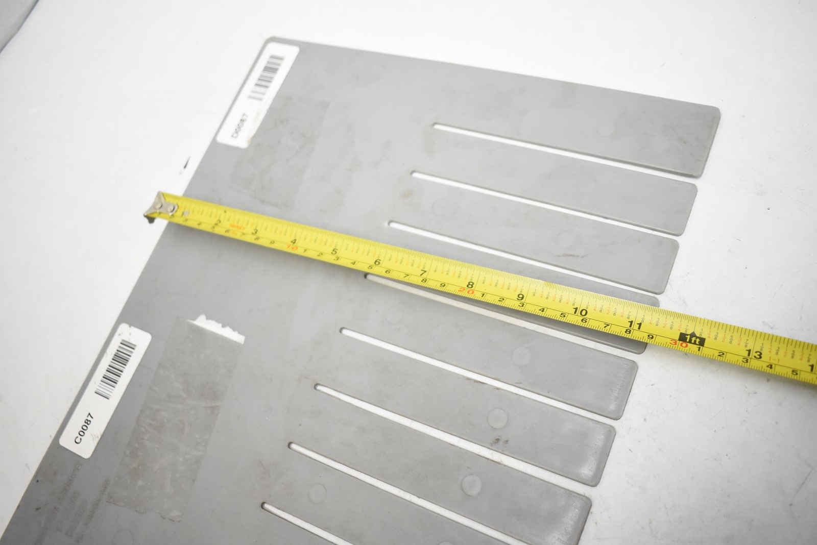 Quantum Storage Systems DS93120 Gray Plastic Slotted Divider Panel Plate