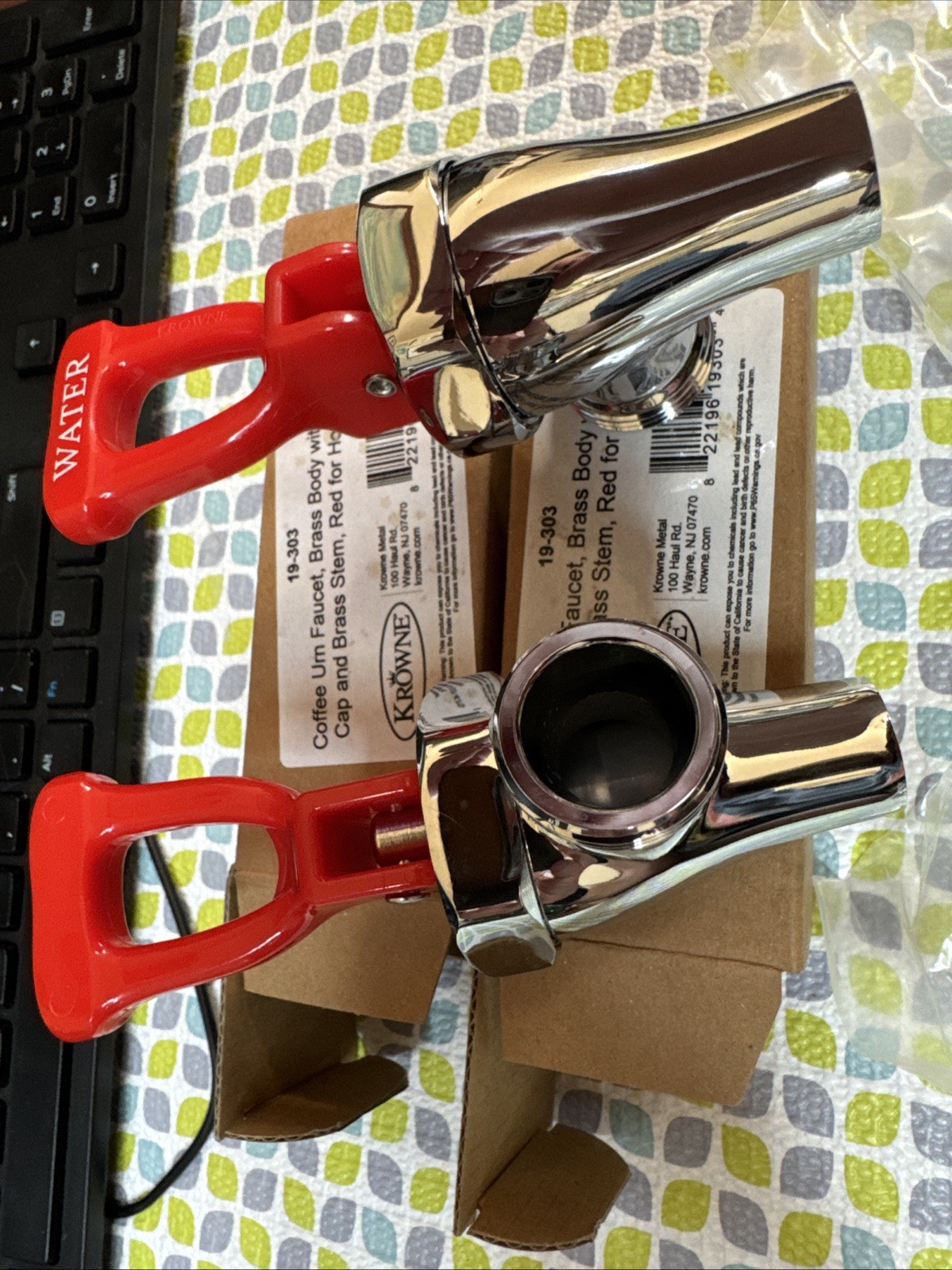 Krowne Urn Coffee Faucet 19-303 (2) Pieces, Brand New - Hot Water Dispenser Side