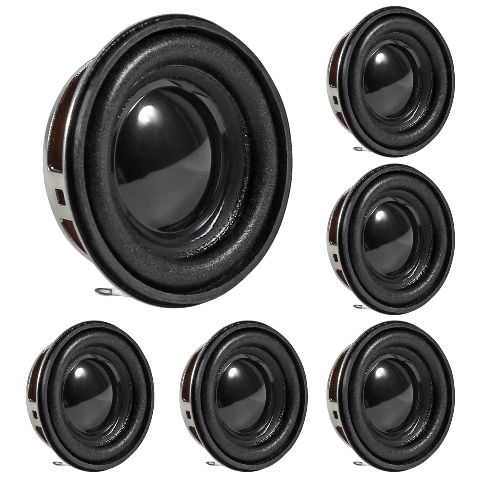 DWEII 6Pcs 1.5Inch 40MM Mini Portable Speakers 4ohm 3W Full Frequency Stereo...