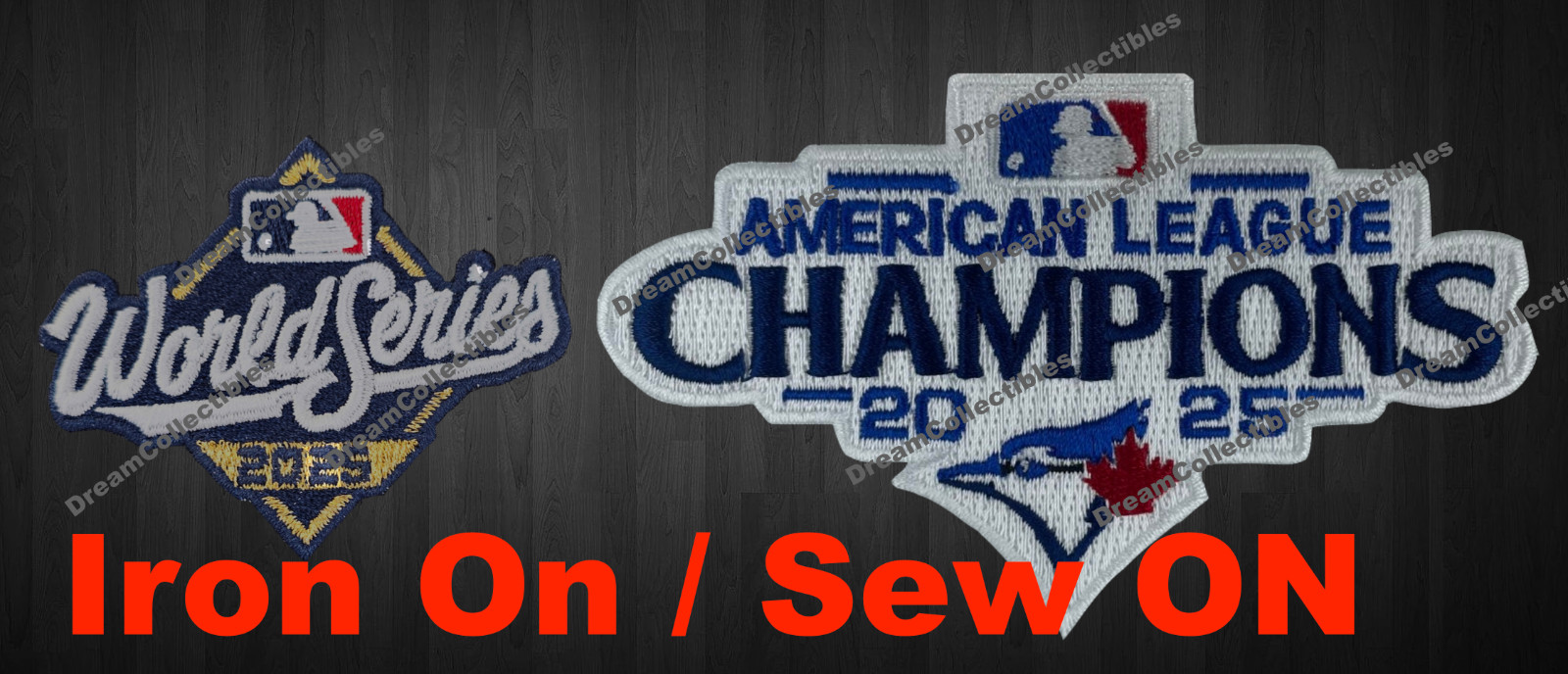 2025 World Series Patch Toronto Blue Jays + American League Champions Patch