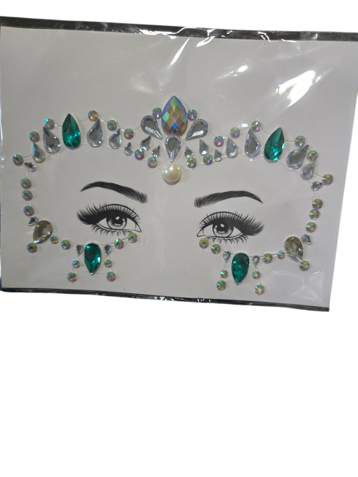 face gems cute bling sparkle