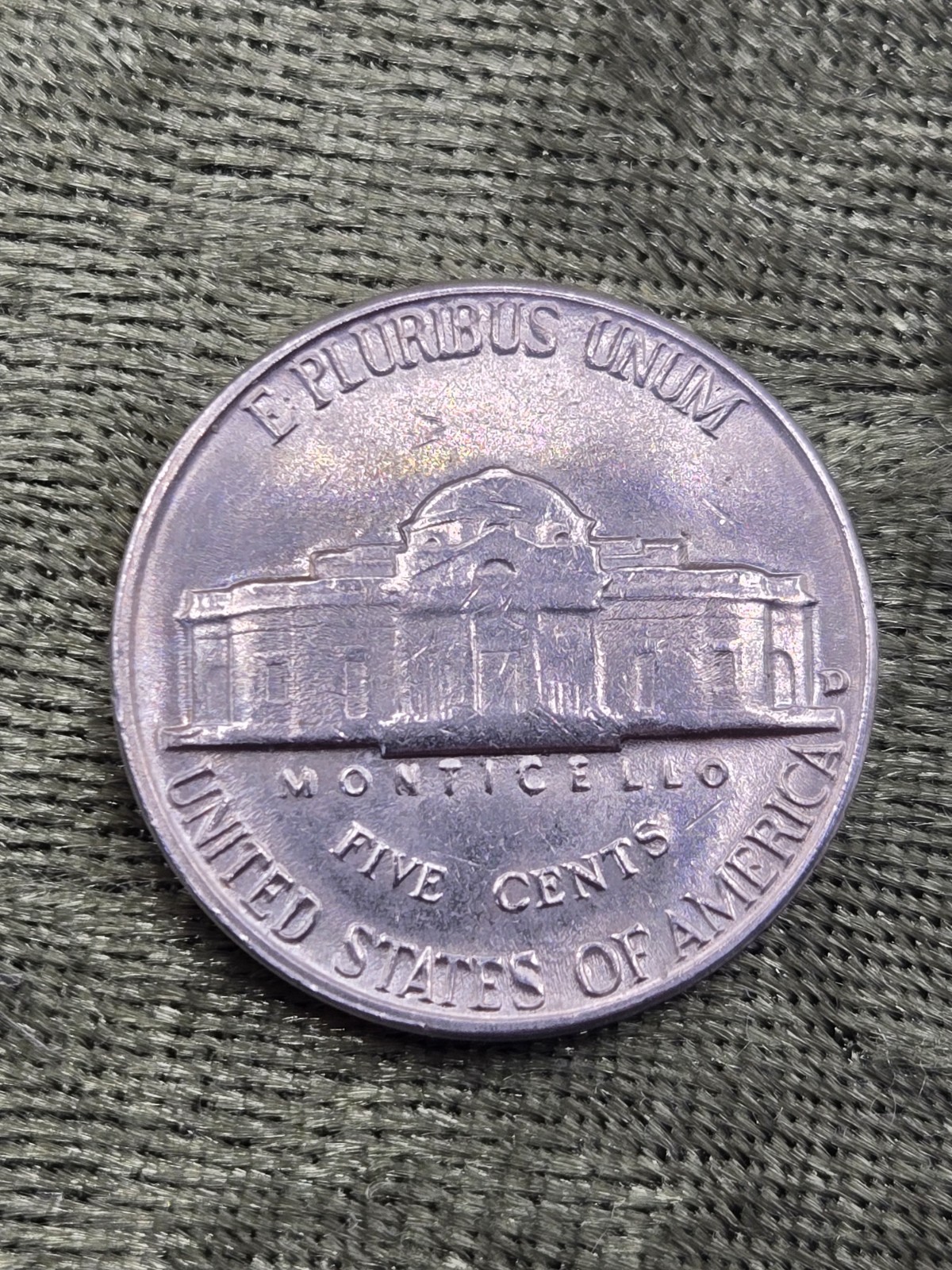 1961-D 5c Jefferson Nickel