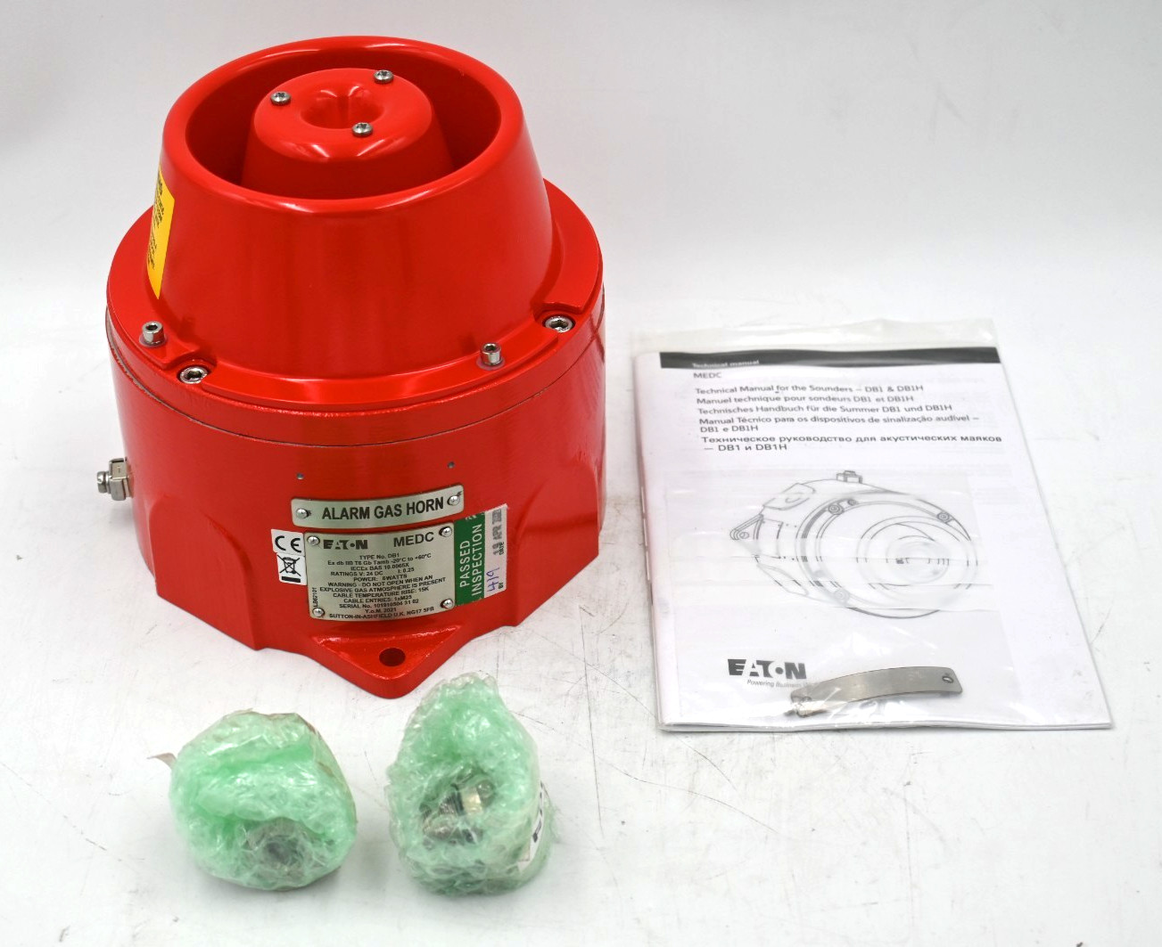 EATON MEDC DB1 SOUNDER/ALARM GAS HORN 24VDC 0.25A 6W