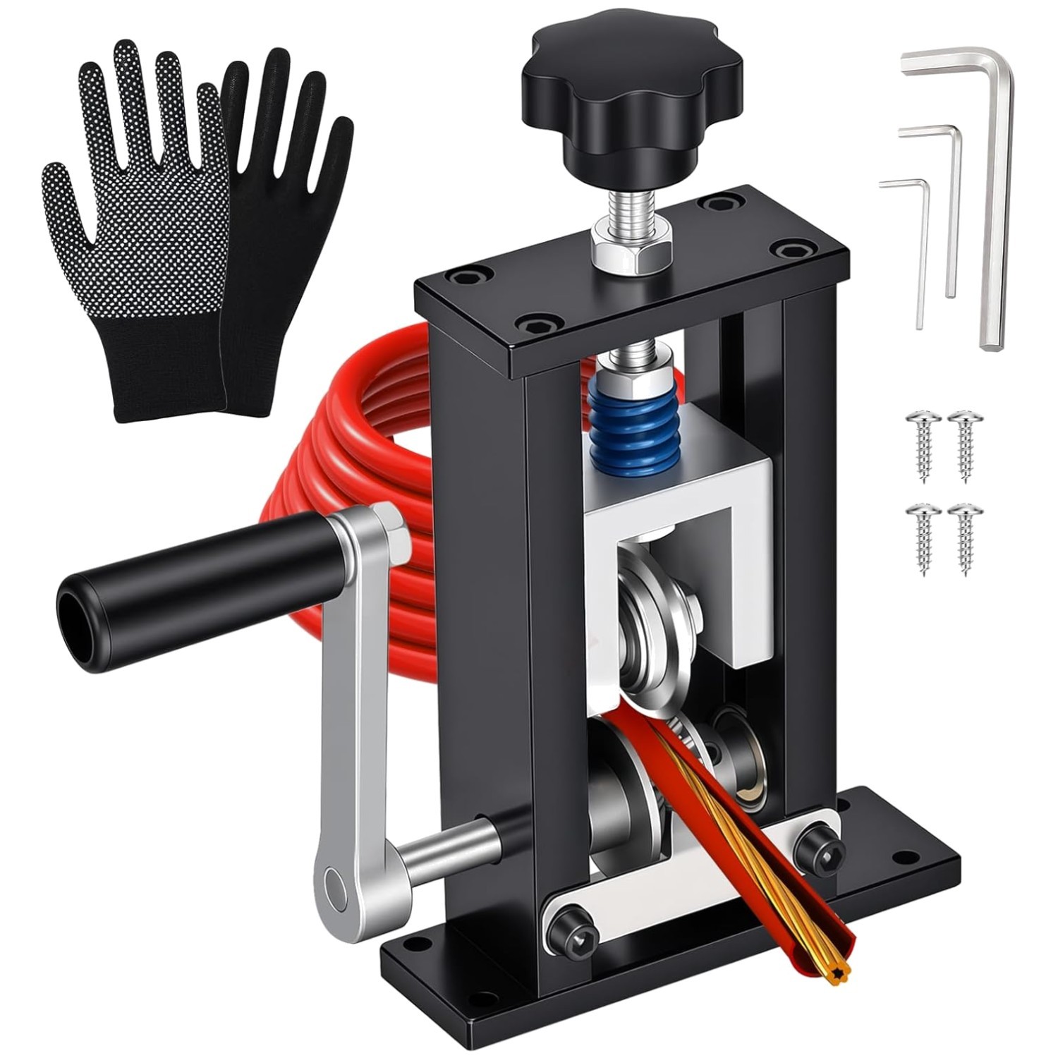 Dual-drive Wire Stripper Tool for Scrap Copper Recycling