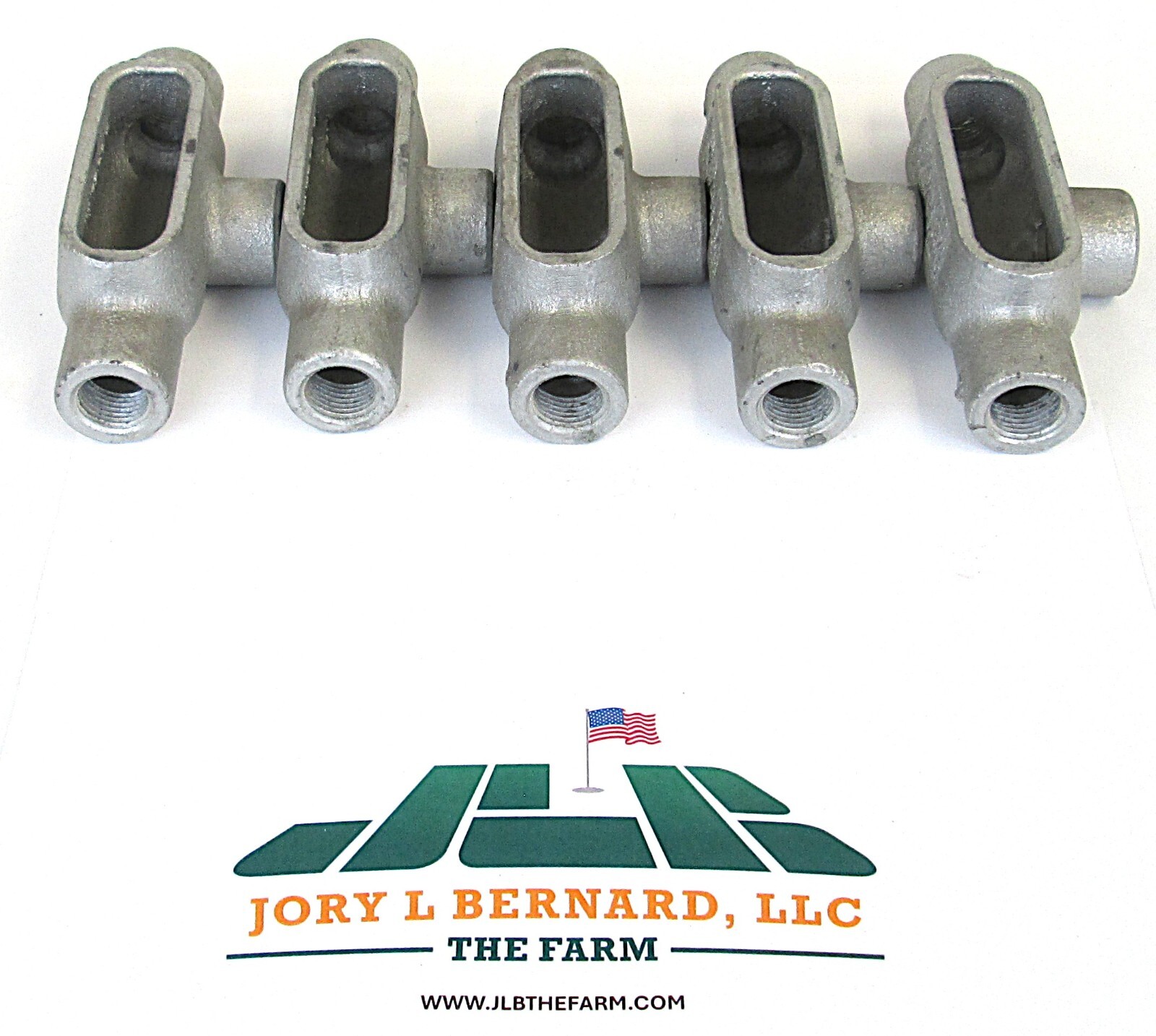 CROUSE HINDS, T17, LOT OF 5, 1/2" METAL CONDUIT BODY, DUAL RATED, NOS S