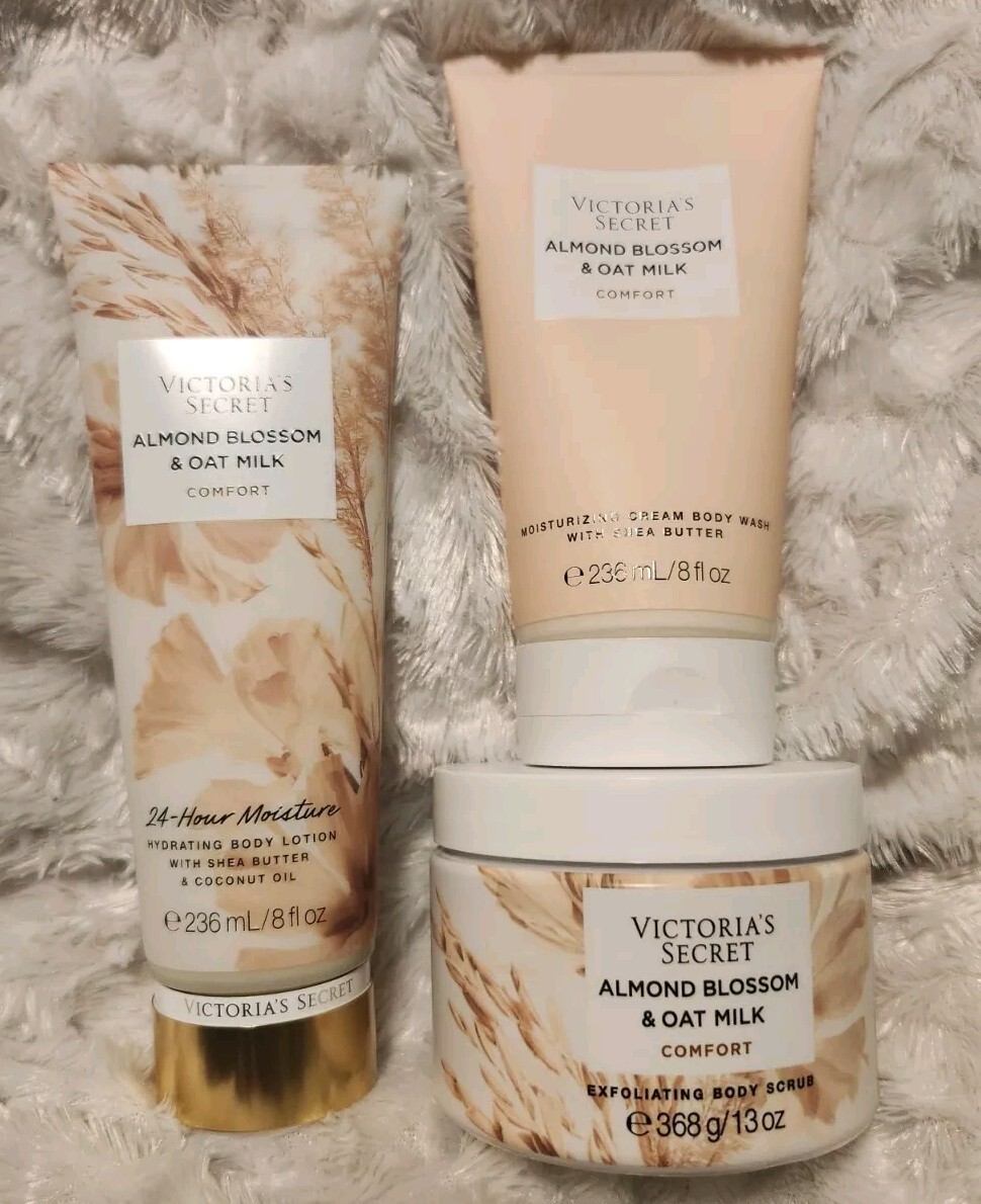 Victoria's secret ALMOND BLOSSOM & OAT MILK SET LOT OF 3