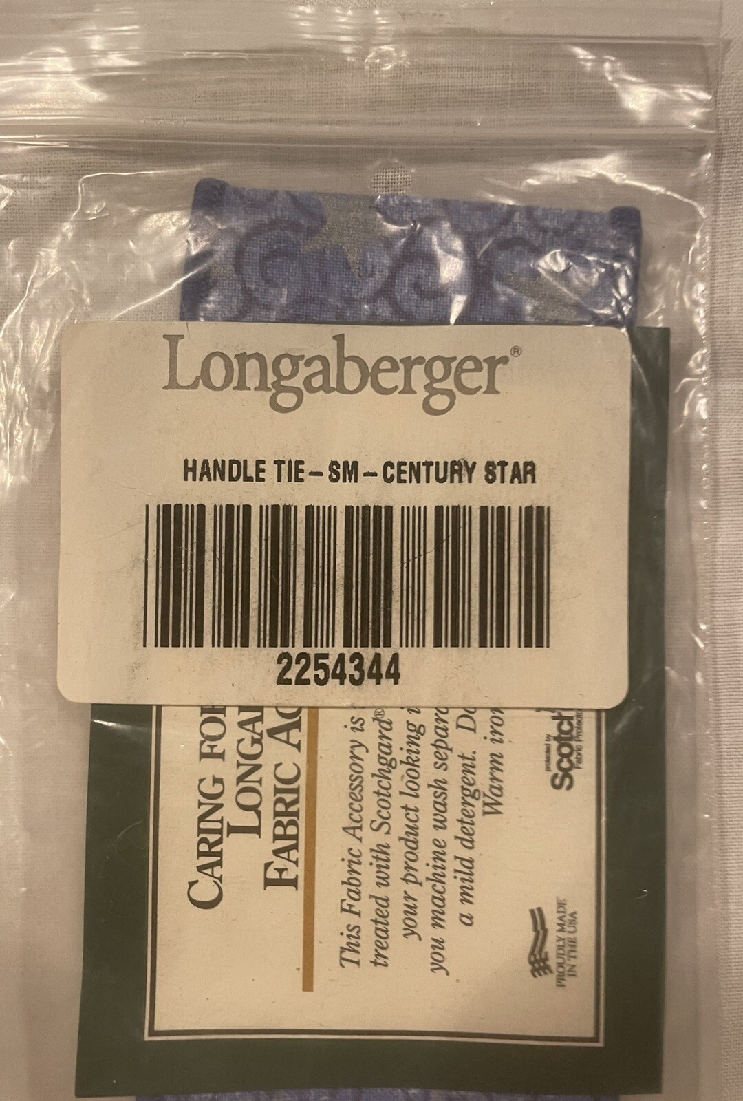 Longaberger  Small  HANDLE TIE Century Star #2254344 NIP